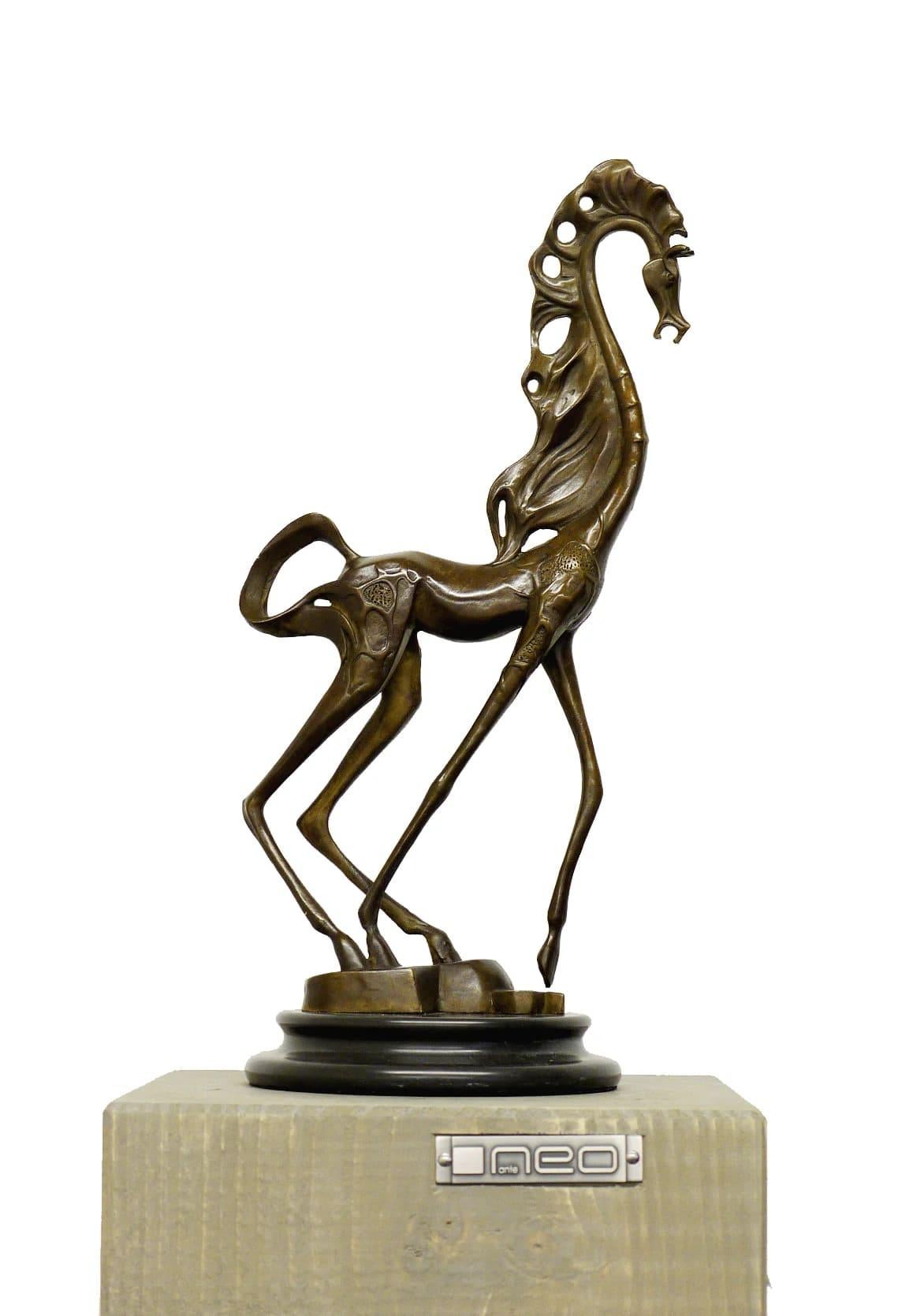 French Surreal Horse, Exquisite Bronze Sculpture Inspired by Salvador Dalí For Sale
