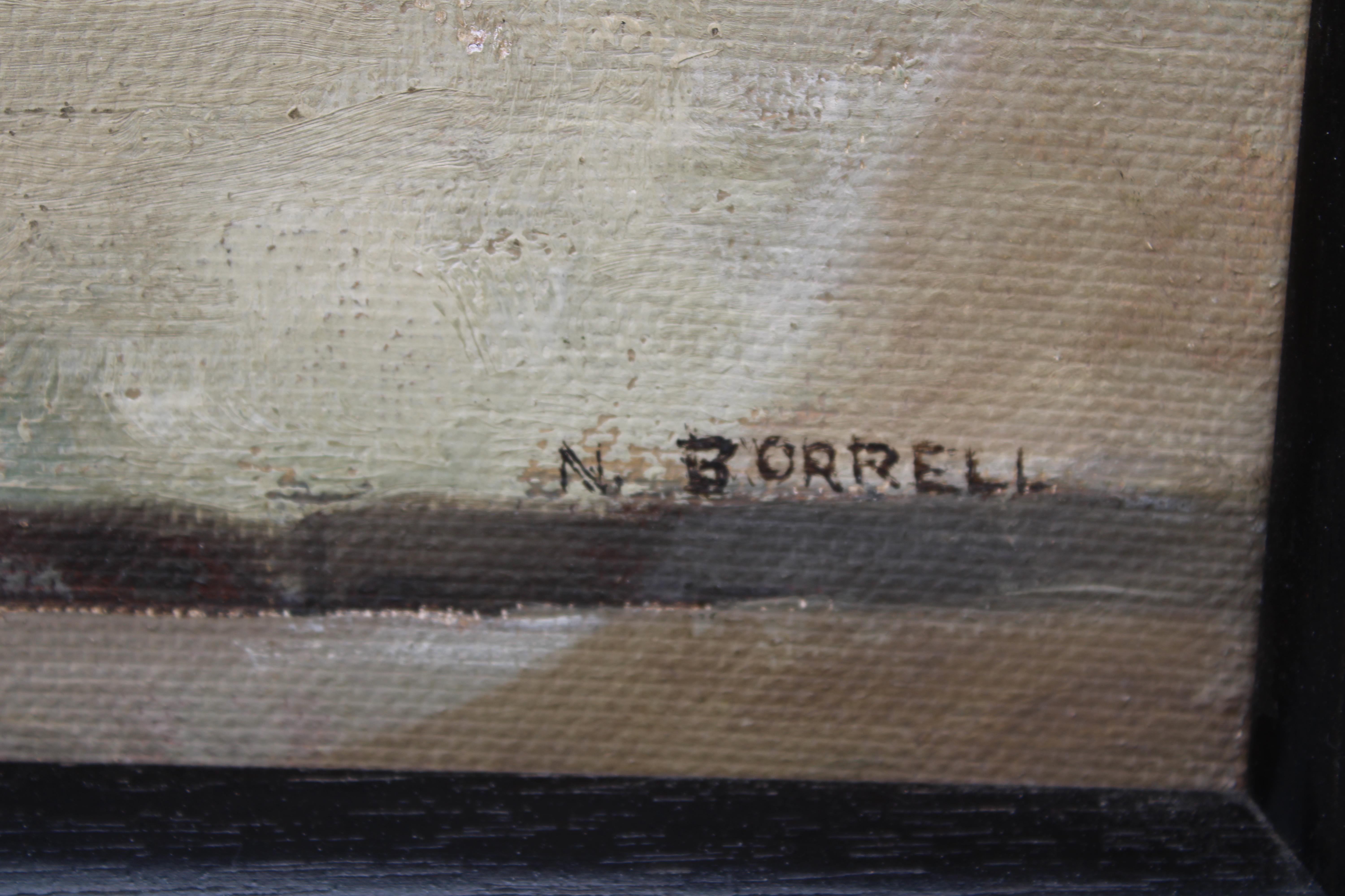 Surreales Ölgemälde von N. Borrell im Angebot 1