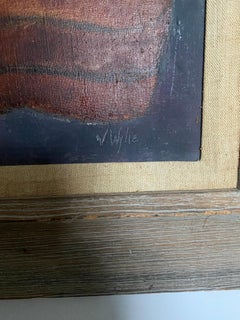 Paysage de table surréaliste Virginia Wylie moderne abstrait du milieu du siècle East Hamptons