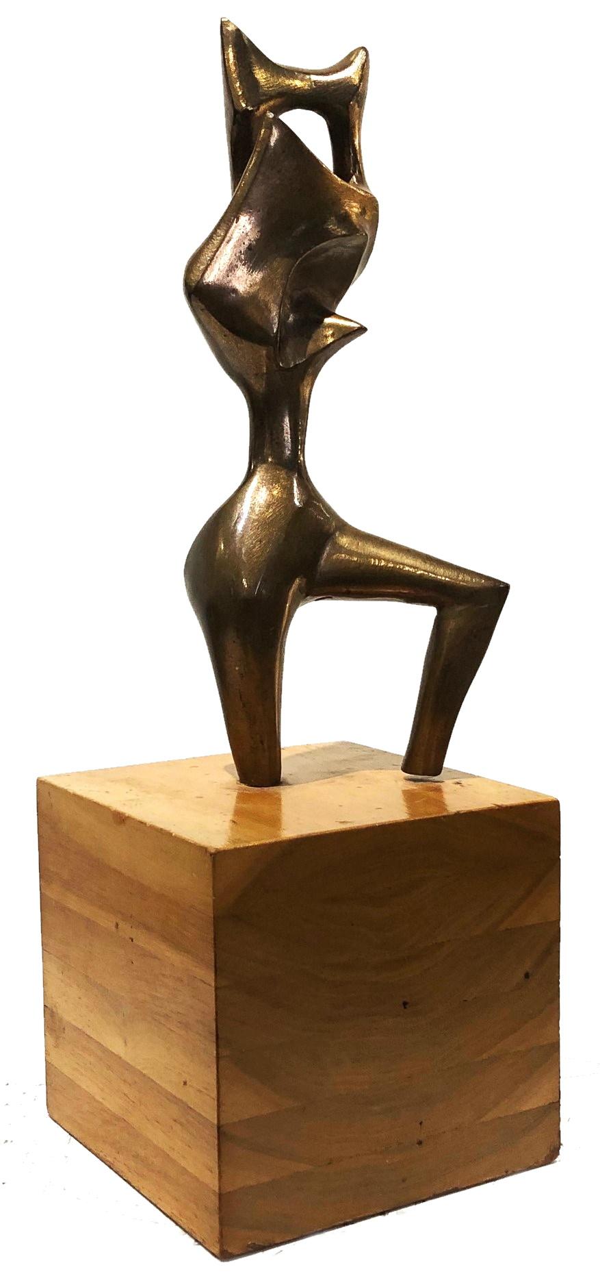 Surrealist Abstract Bronze Sculpture in Manner of Wifredo Lam, ca. 1950's-60's For Sale 3