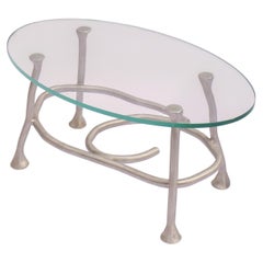 Tavolino a spirale in alluminio in stile surrealista di Six Dots Design