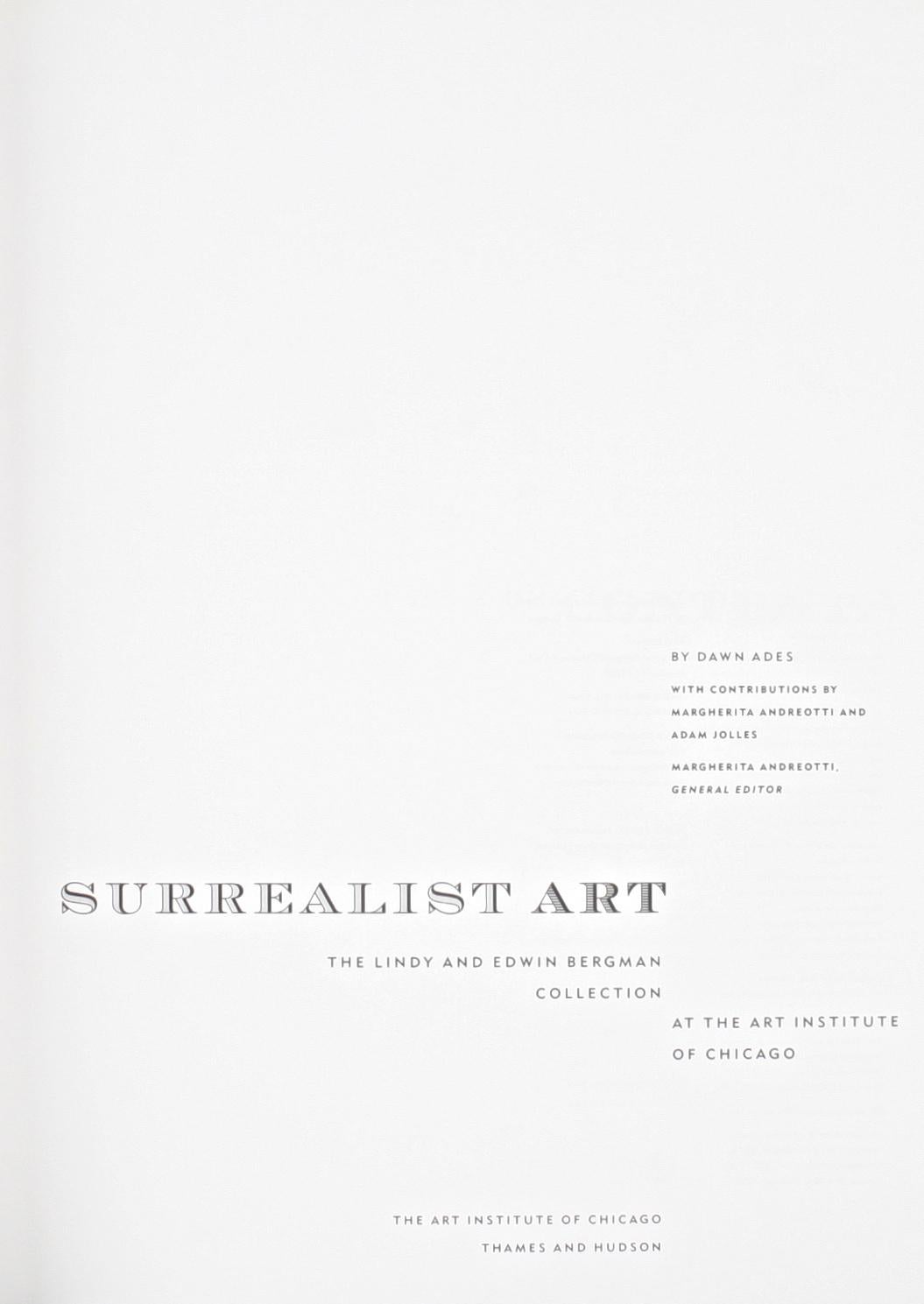 Art surréaliste, collection Lindy et Edwin Bergman, première édition du livre en vente 10