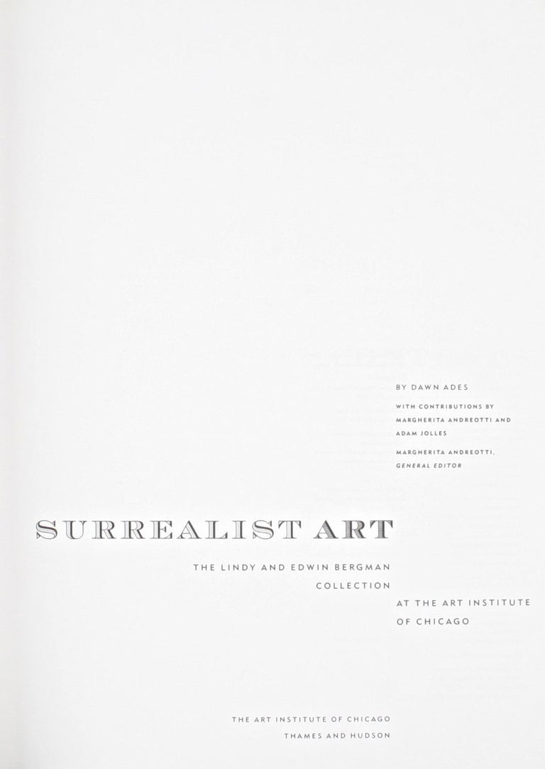 Surrealist Art, The Lindy and Edwin Bergman Collection, First Edition Book For Sale 10