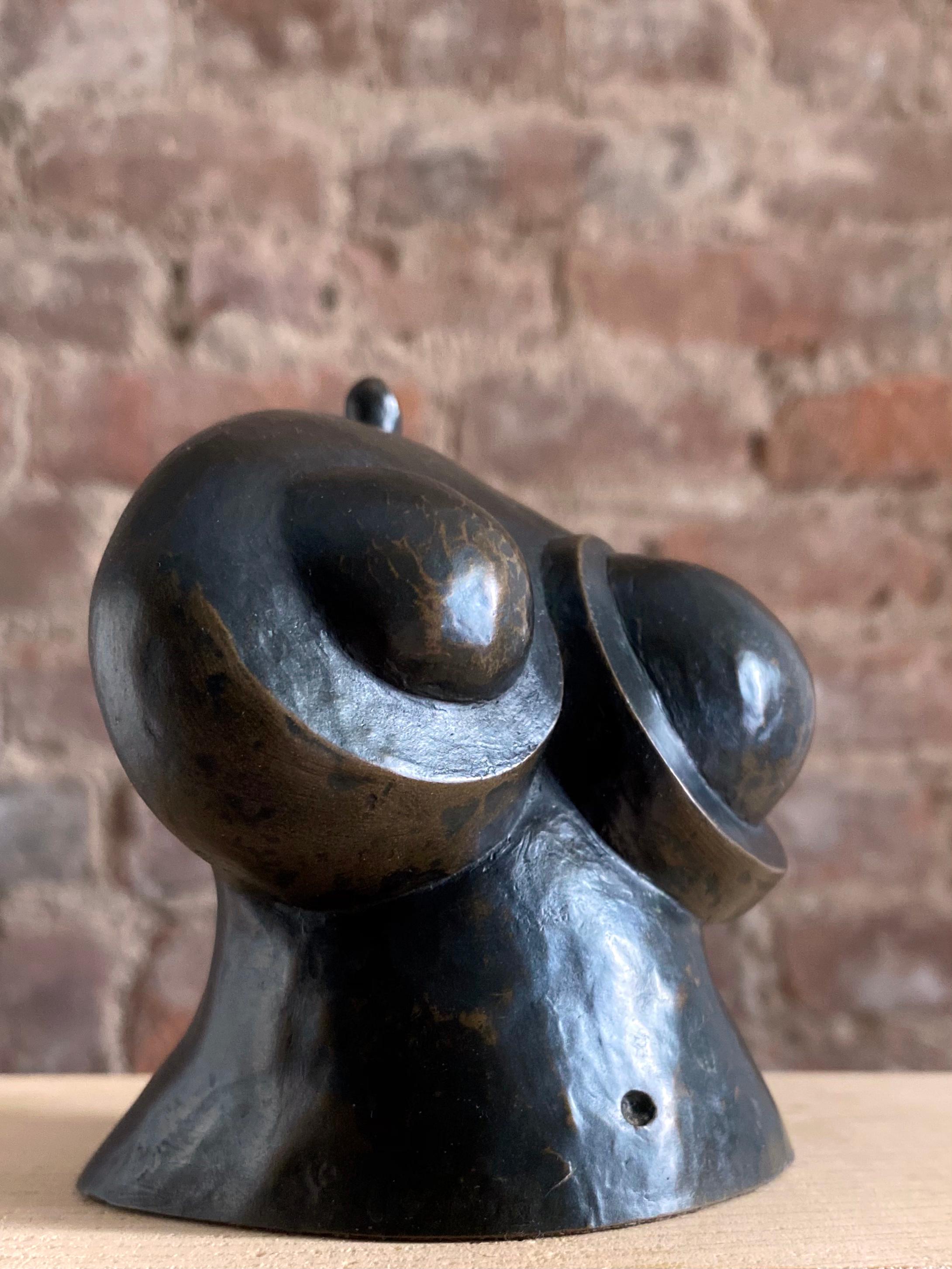 Surrealist Bronze Female Nude Abstract Sculpture, Mid 20th Century 5