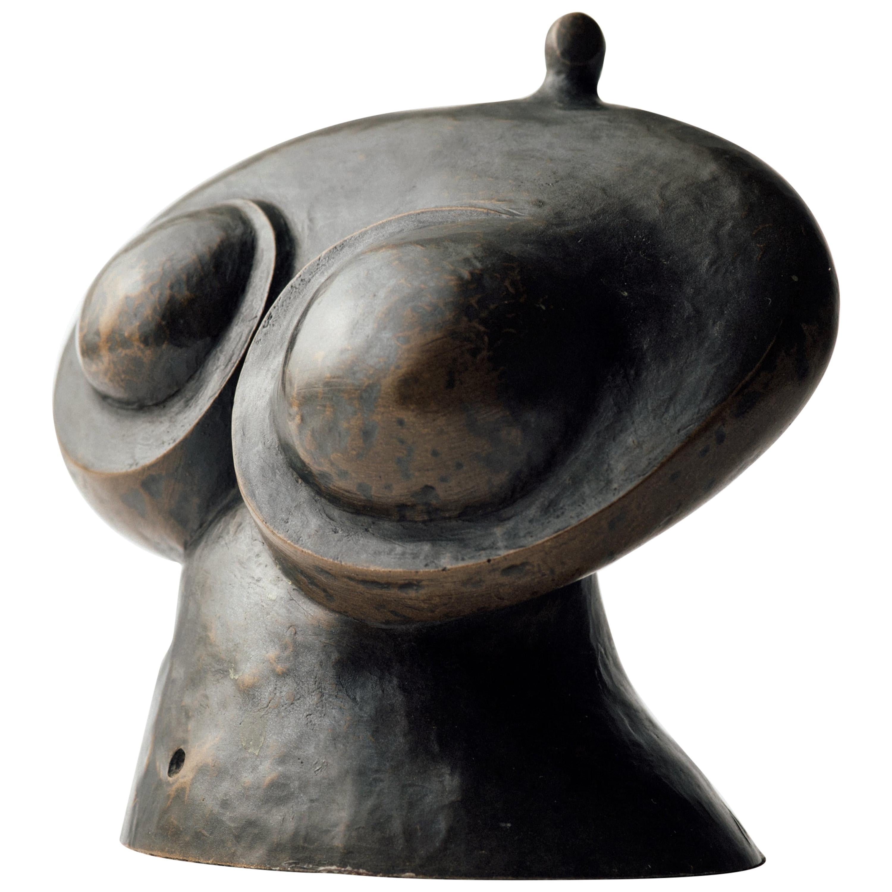 Surrealist Bronze Female Nude Abstract Sculpture, Mid 20th Century