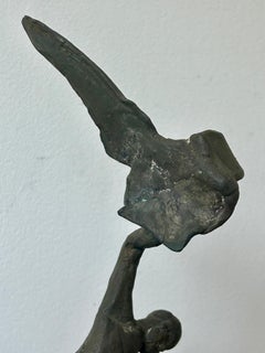 Surrealistische Bronzeskulptur Jack Zajac