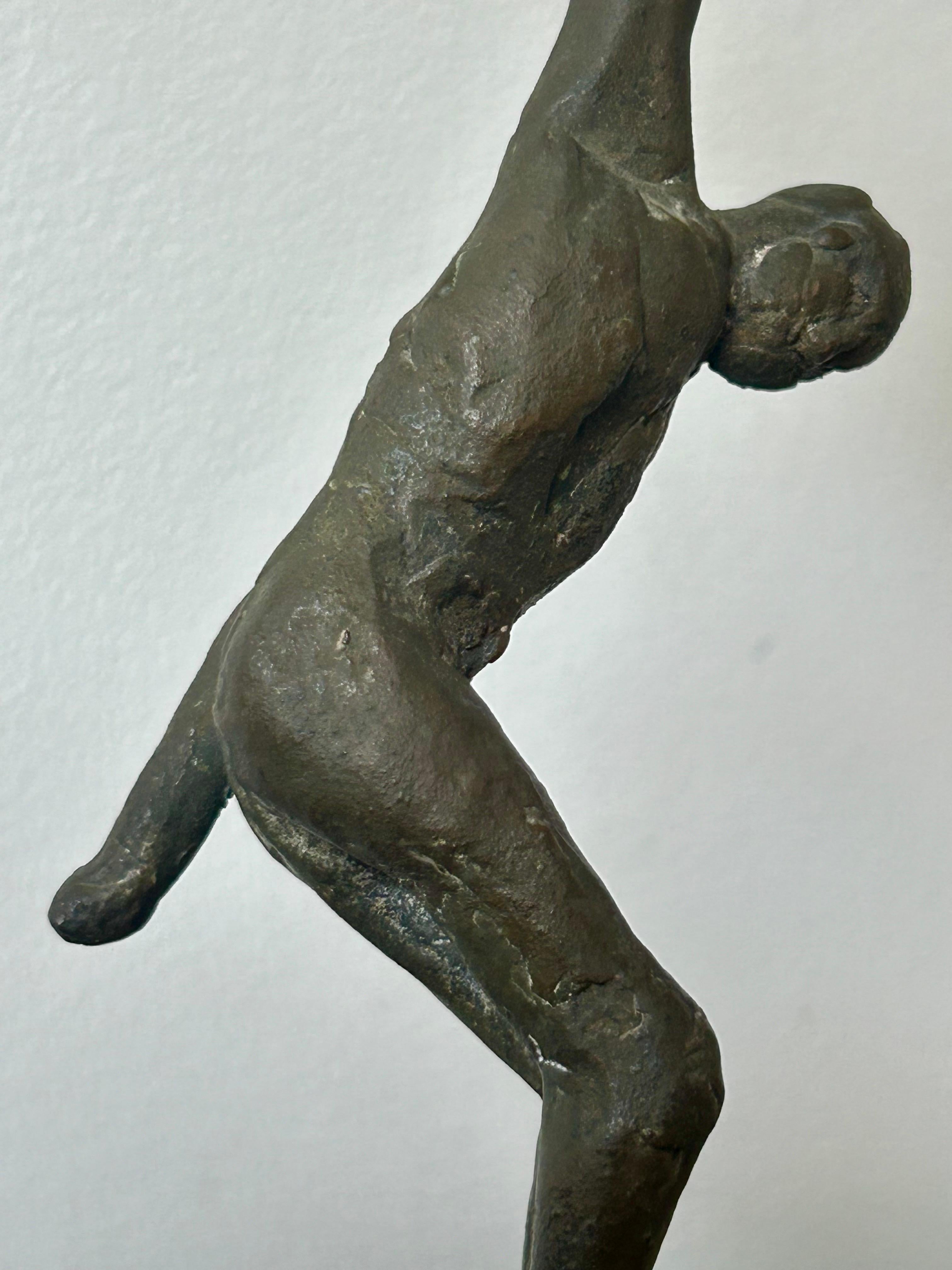 Mid-Century moderno Scultura surrealista in bronzo Jack Zajac in vendita