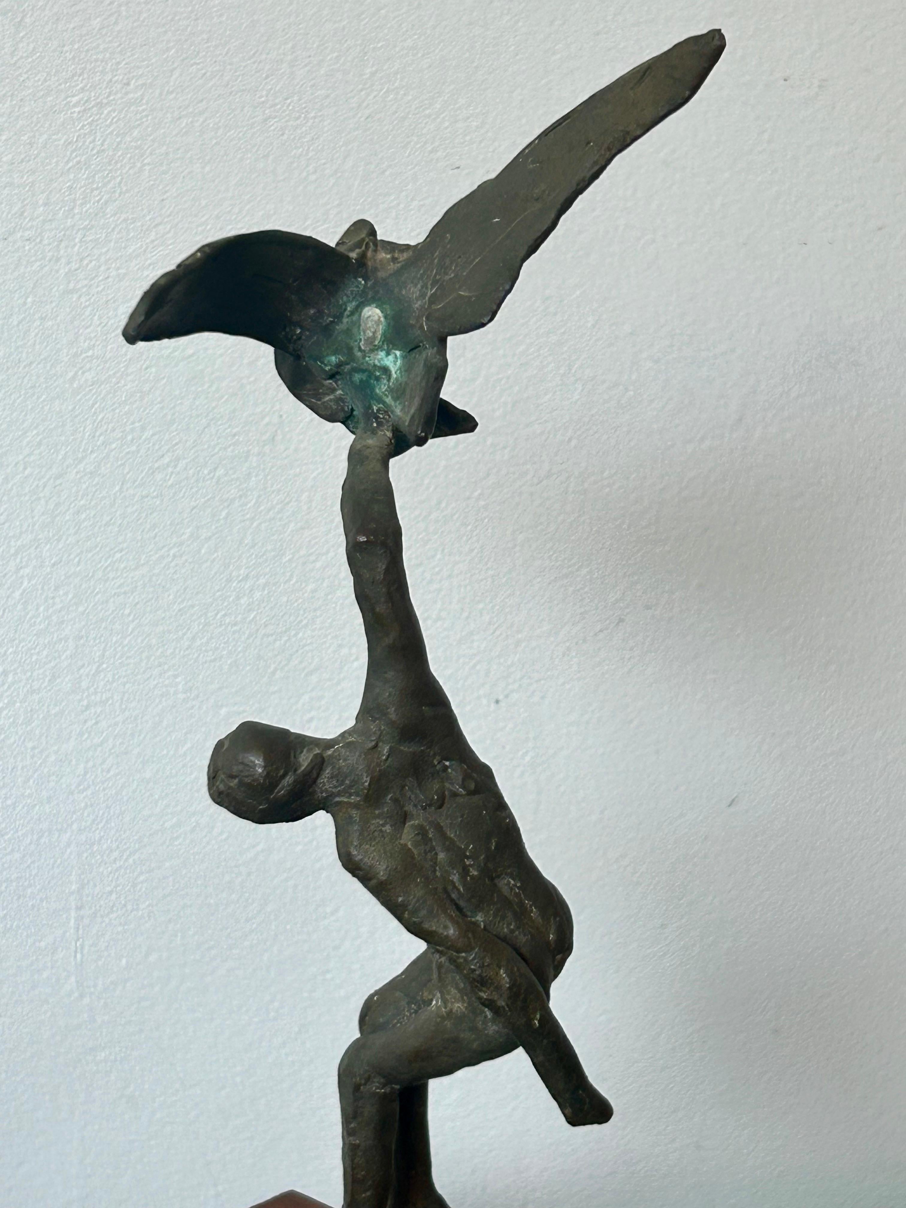 XX secolo Scultura surrealista in bronzo Jack Zajac in vendita