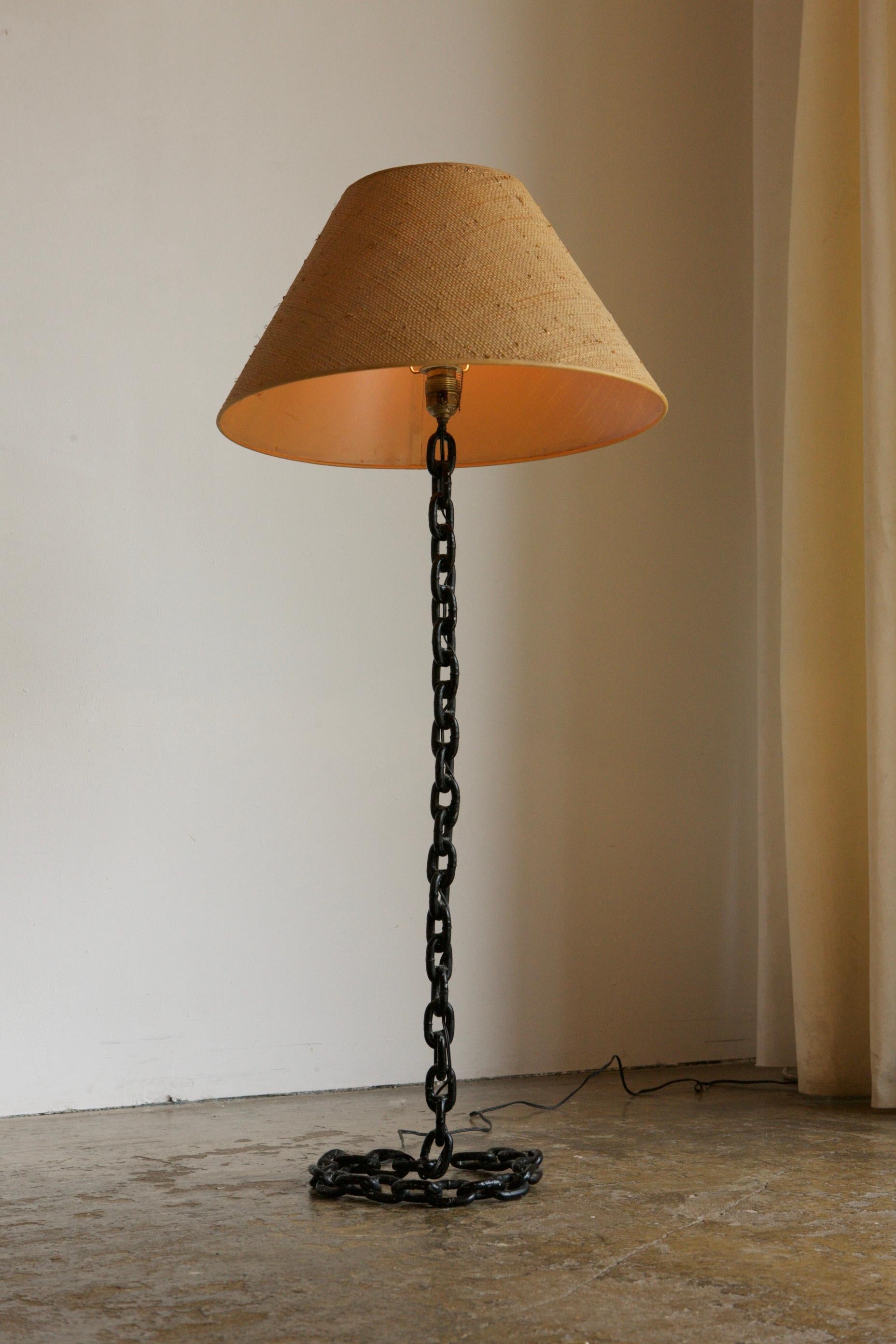 Hemp Surrealist Chain Floor Lamp