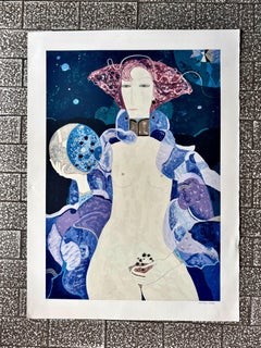 Surrealist Color Serigraph by Gian Maria Ciferri, Italy 1970s