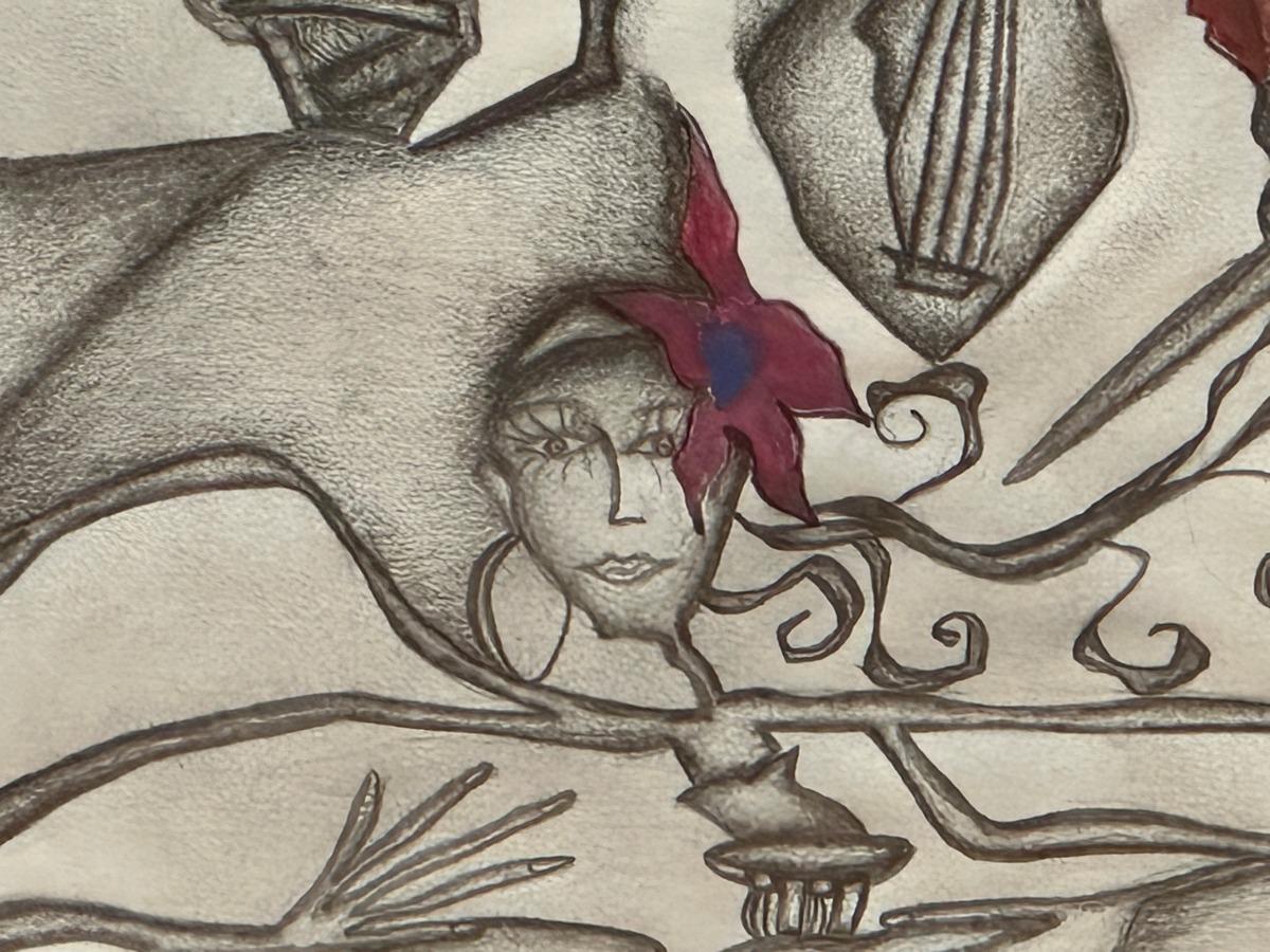 Dibujo Surrealista Madera en venta