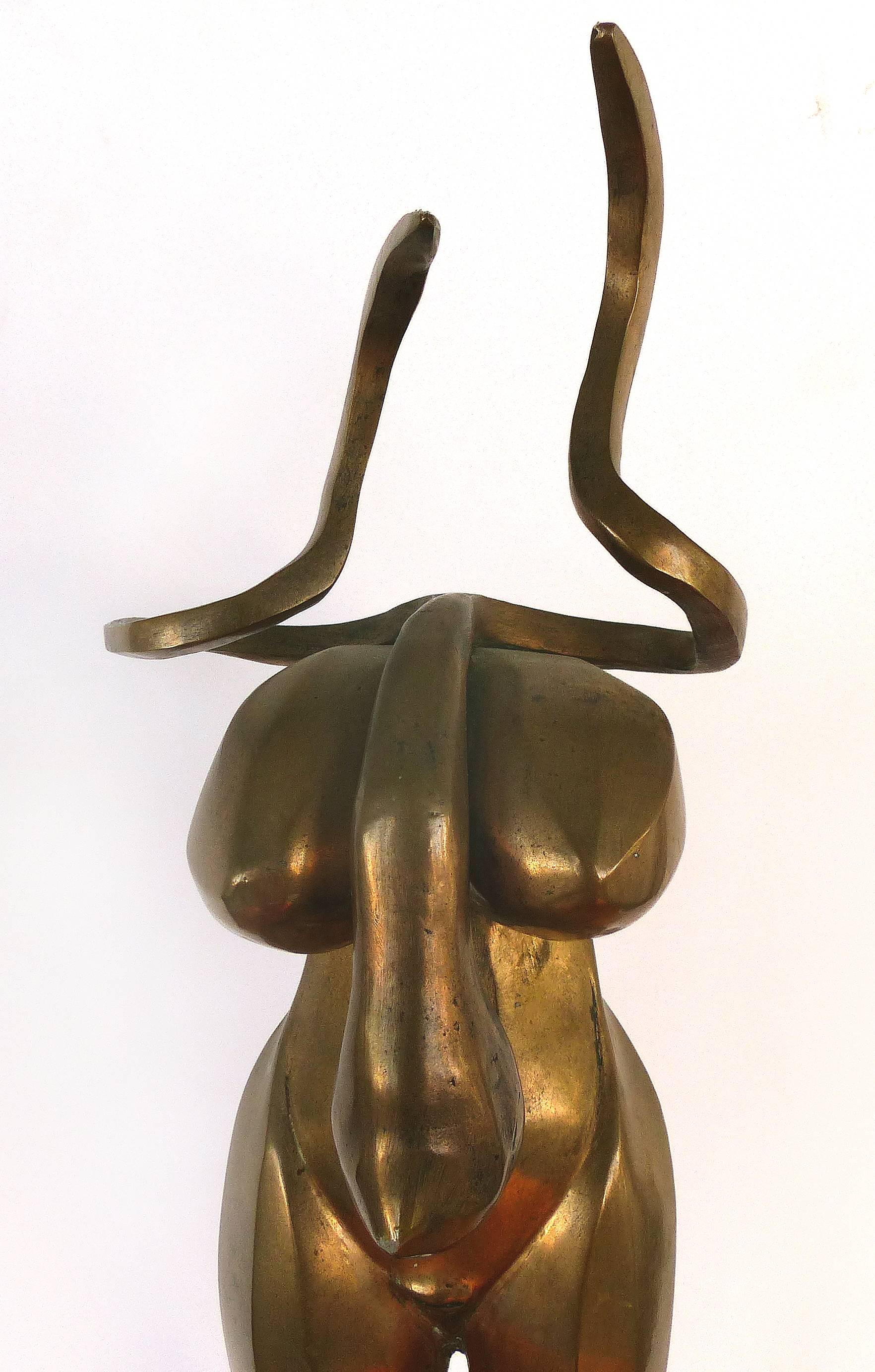 Late 20th Century Surrealist Figurative Bronze Signed Zuñiga and Dated, 1977