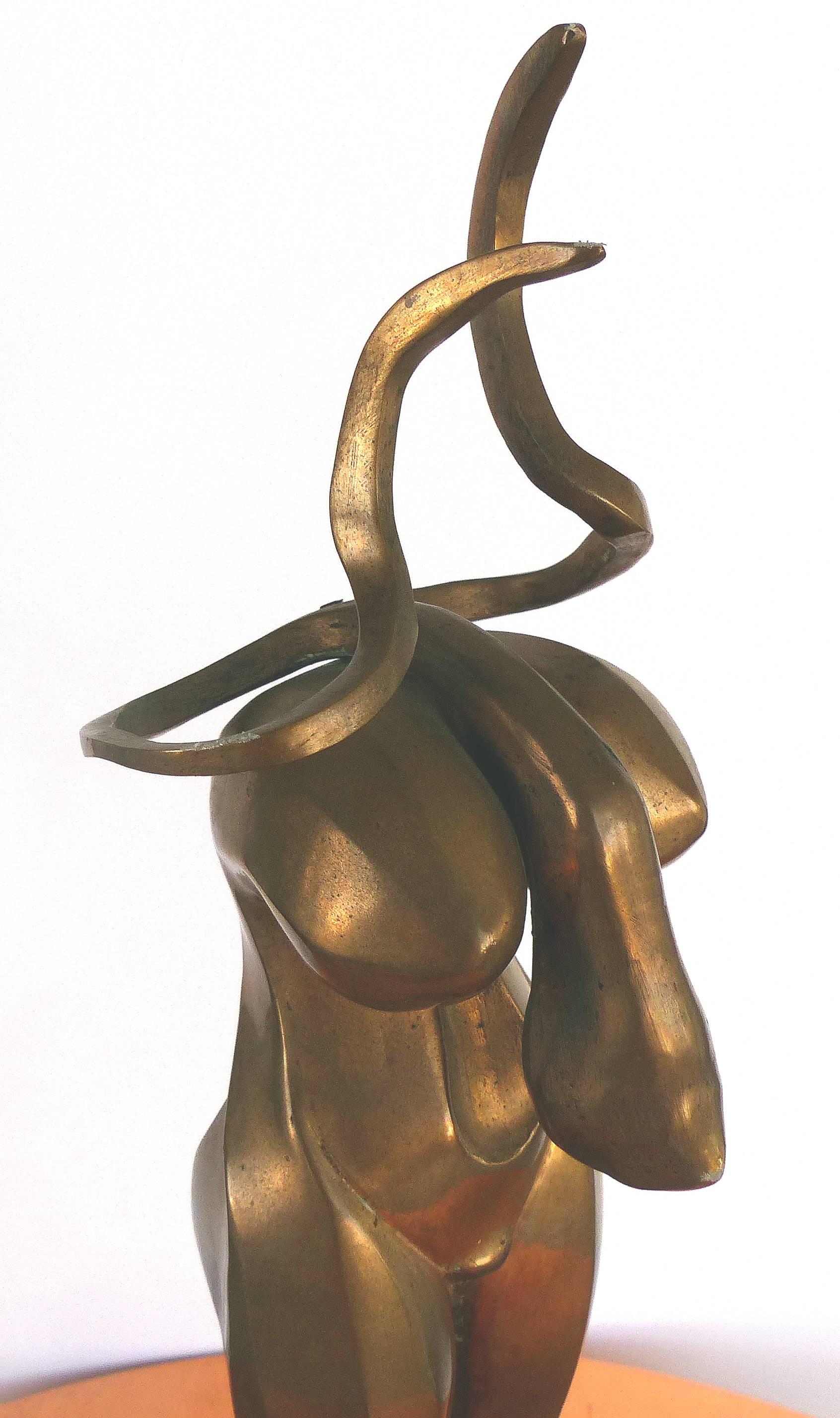Surrealist Figurative Bronze Signed Zuñiga and Dated, 1977 1
