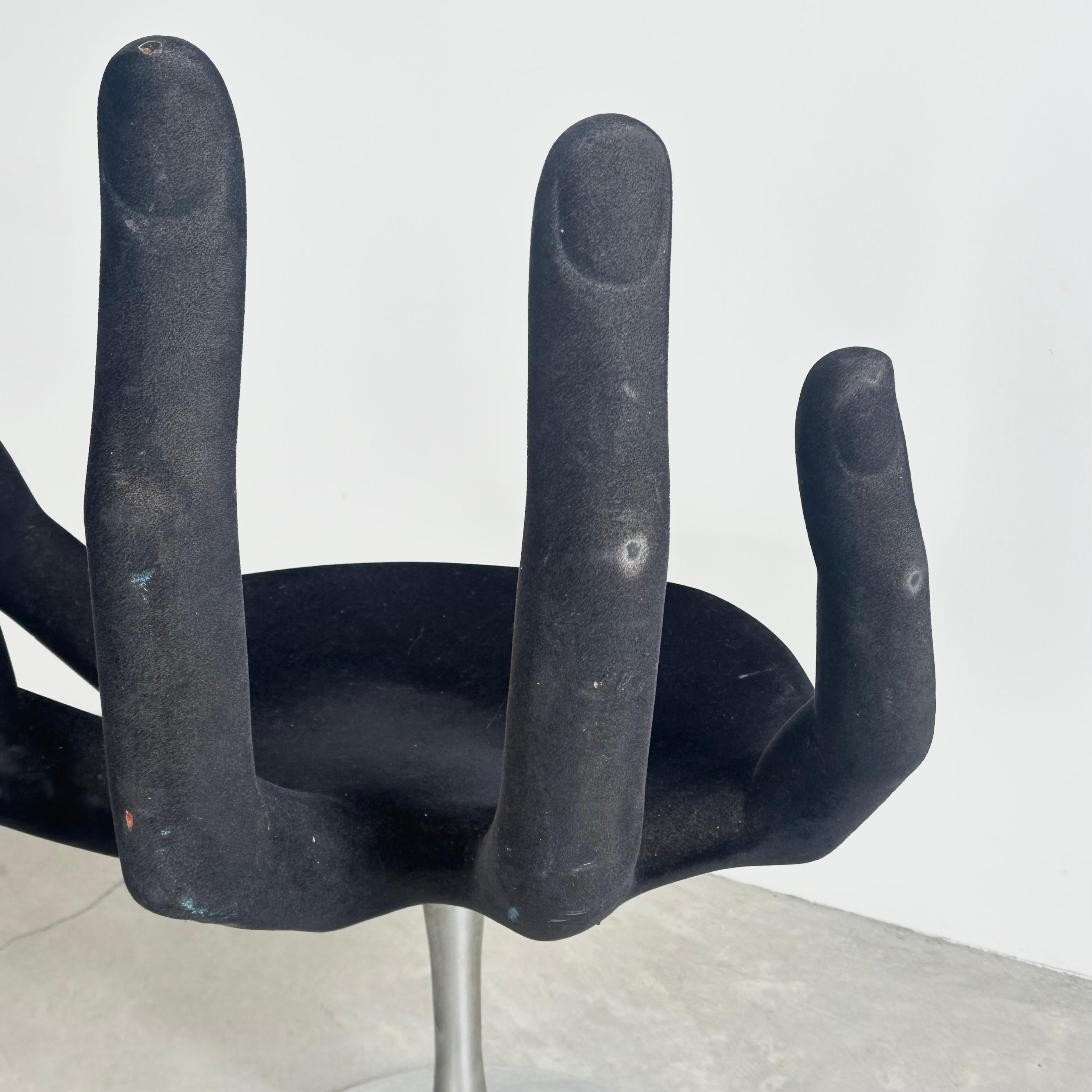 Mid-Century Modern Surrealist Hand Chair, 1970s USA For Sale