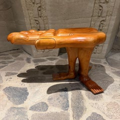 Surrealist Hand-Foot Occasional Table in Mahogany by Pedro Friedeberg