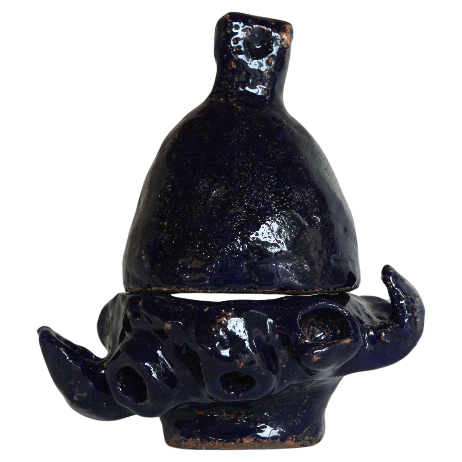 Surrealist Lidded Vessel #2 Maurice Perrenoud 1914-2007 For Sale