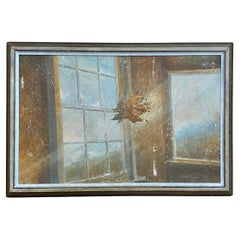 Surrealist Light Through Window Framed Painting by Robert Duncan (1973)