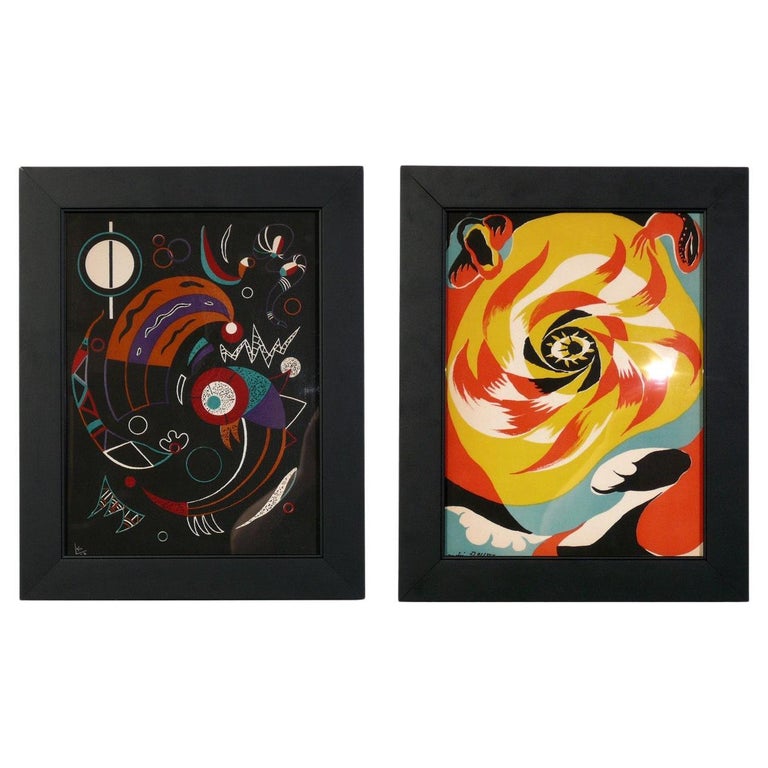 Surrealist Lithographs by Wassily Kandinsky and Andre Masson, circa 1938 For Sale