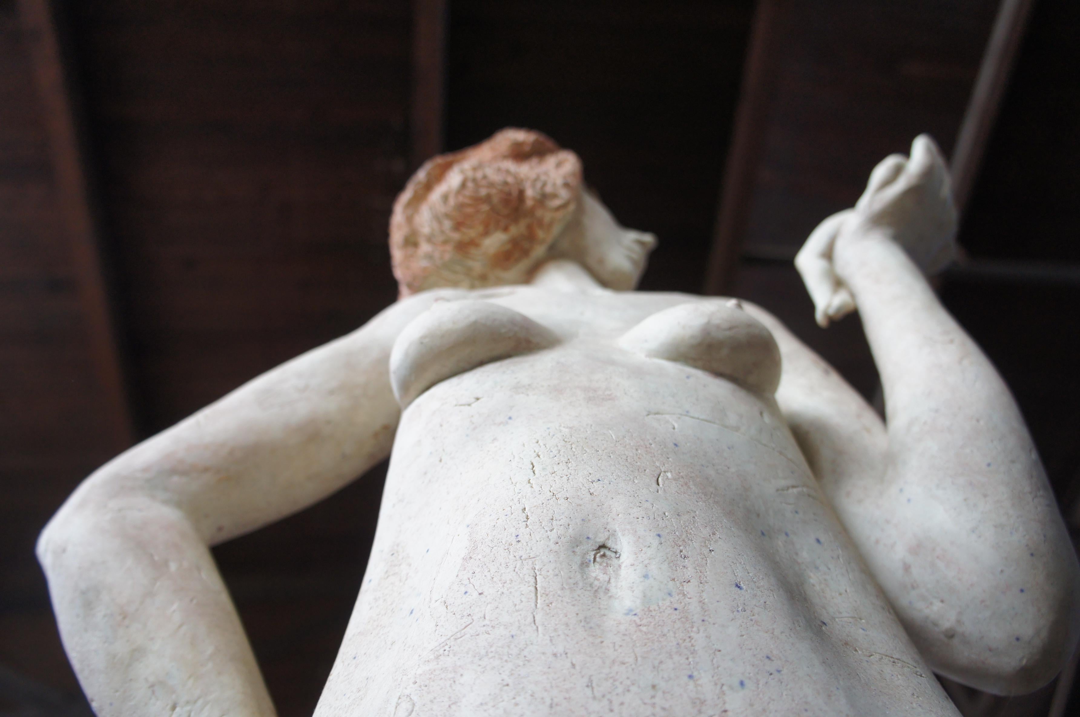 Surrealist Modern Nude Female Ceramic Sculpture Miniature Male Feminist Statue 5