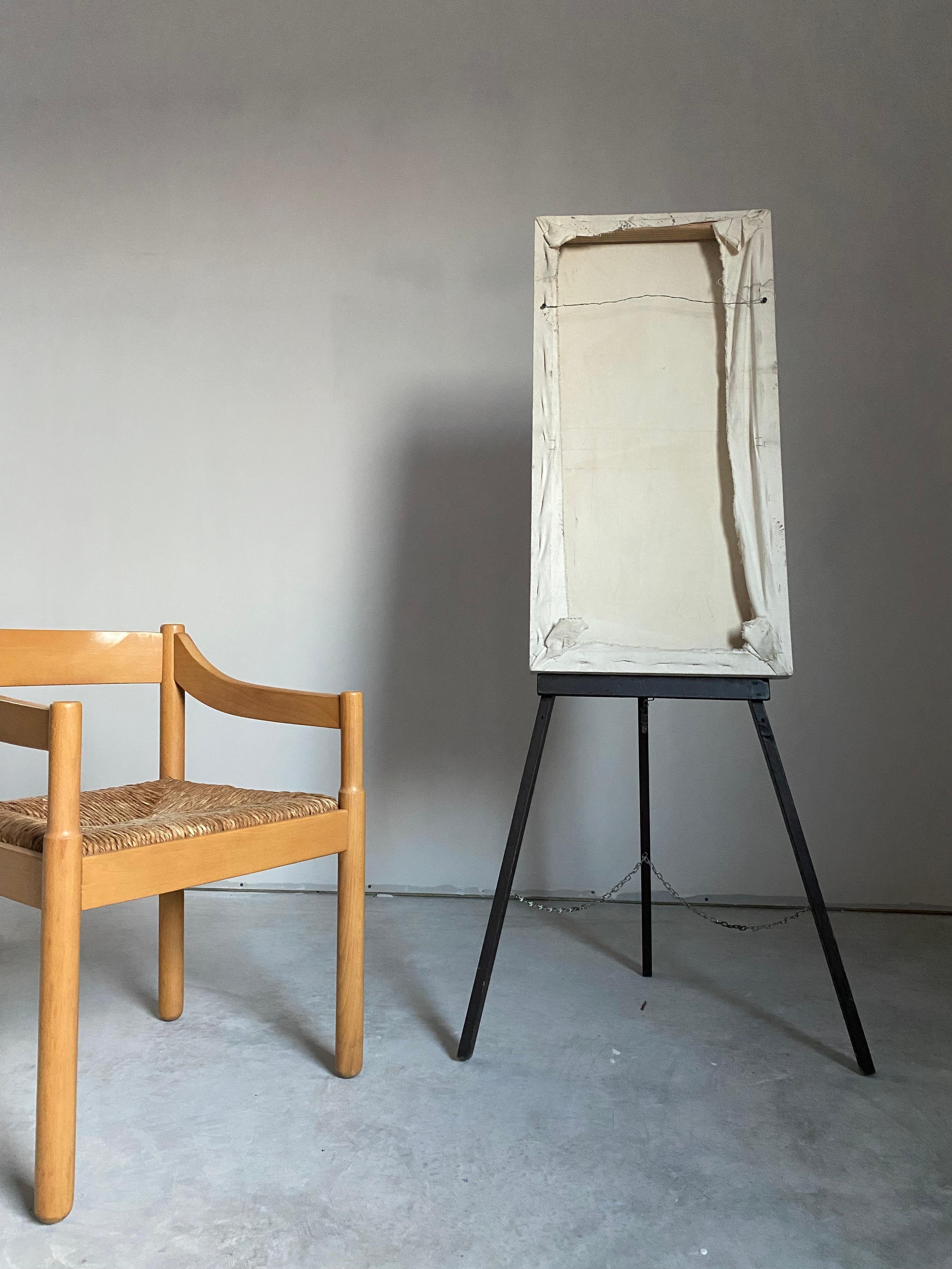 Surrealistisches Originalgemälde, Öl auf Leinwand, Ölgemälde mit Möbelbein im Angebot 11