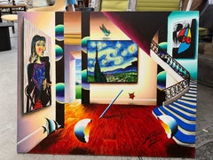 Surrealist Painting by Noted Artist Ferjo