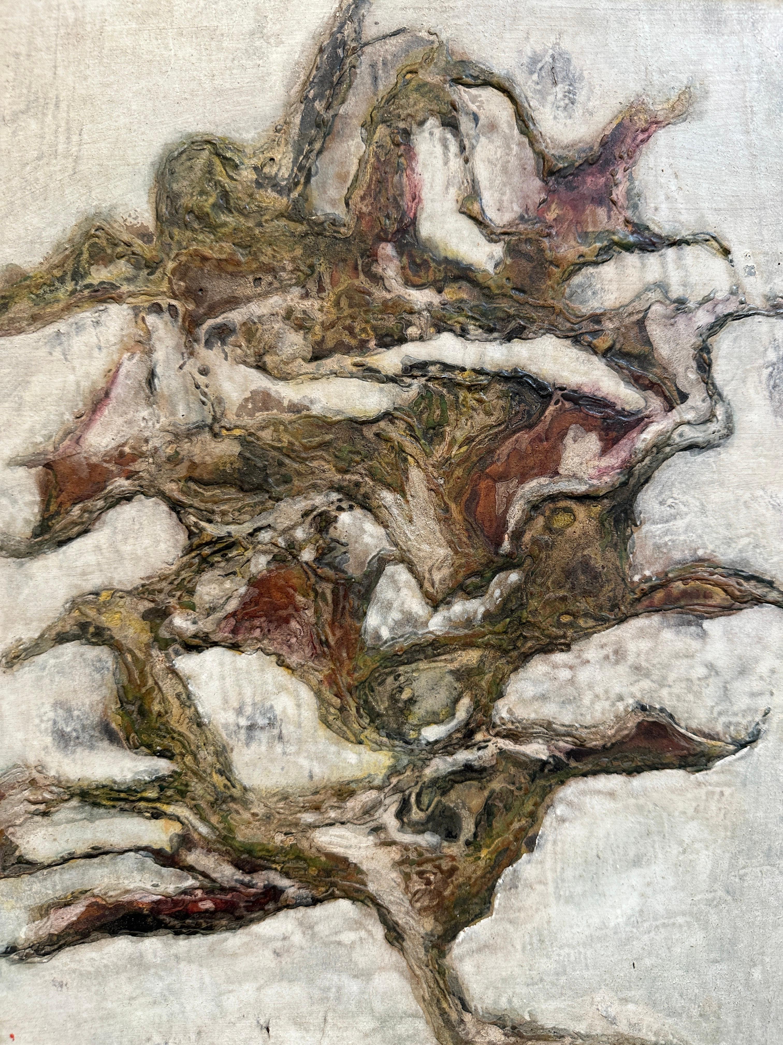 Surrealistisches Gemälde eines Baumes (Moderne) im Angebot