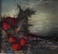 Dali Style Surrealist Painting on Reverse Glass by Ico Kovacic