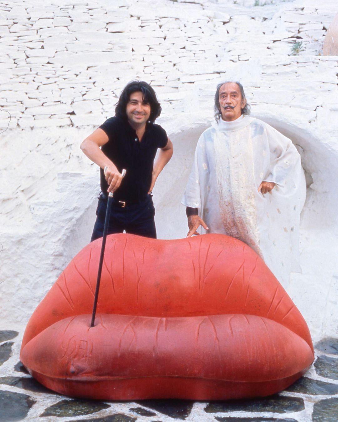Modern  Surrealist  Salivasofa 'Original' Prototype Red Lips Sofa By Salvador Dali  For Sale