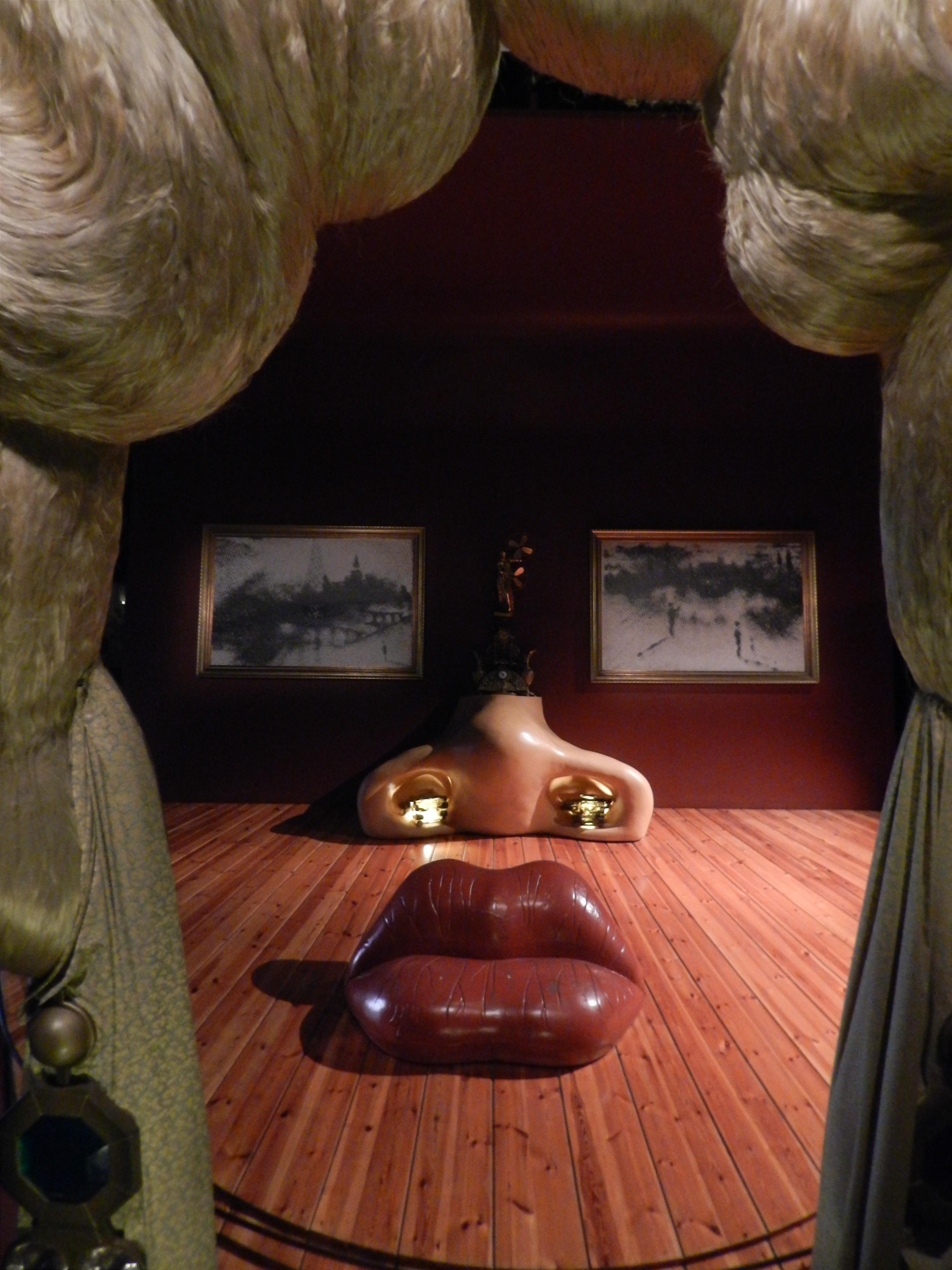 Spanish  Surrealist  Salivasofa 'Original' Prototype Red Lips Sofa By Salvador Dali  For Sale