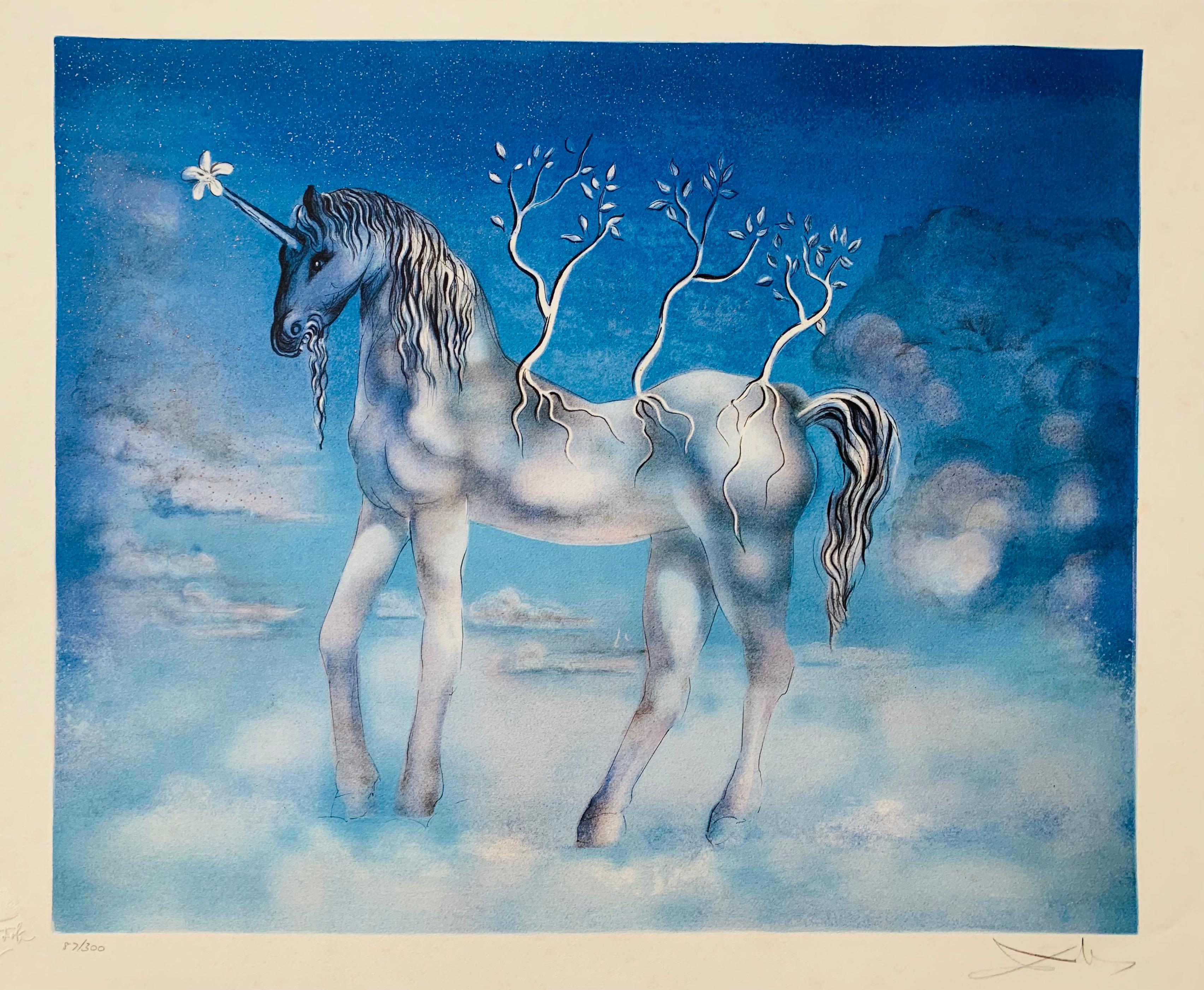 An original hand signed large lithograph of 