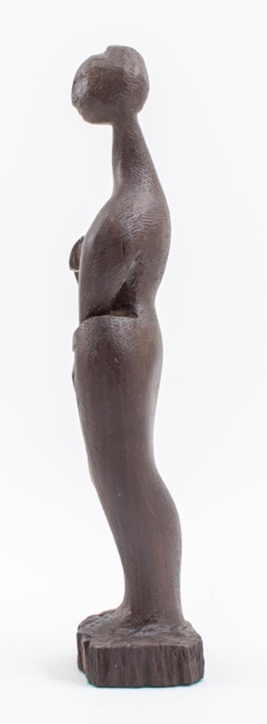 Surrealist 'Standing Venus' Wood Sculpture In Good Condition For Sale In New York, NY