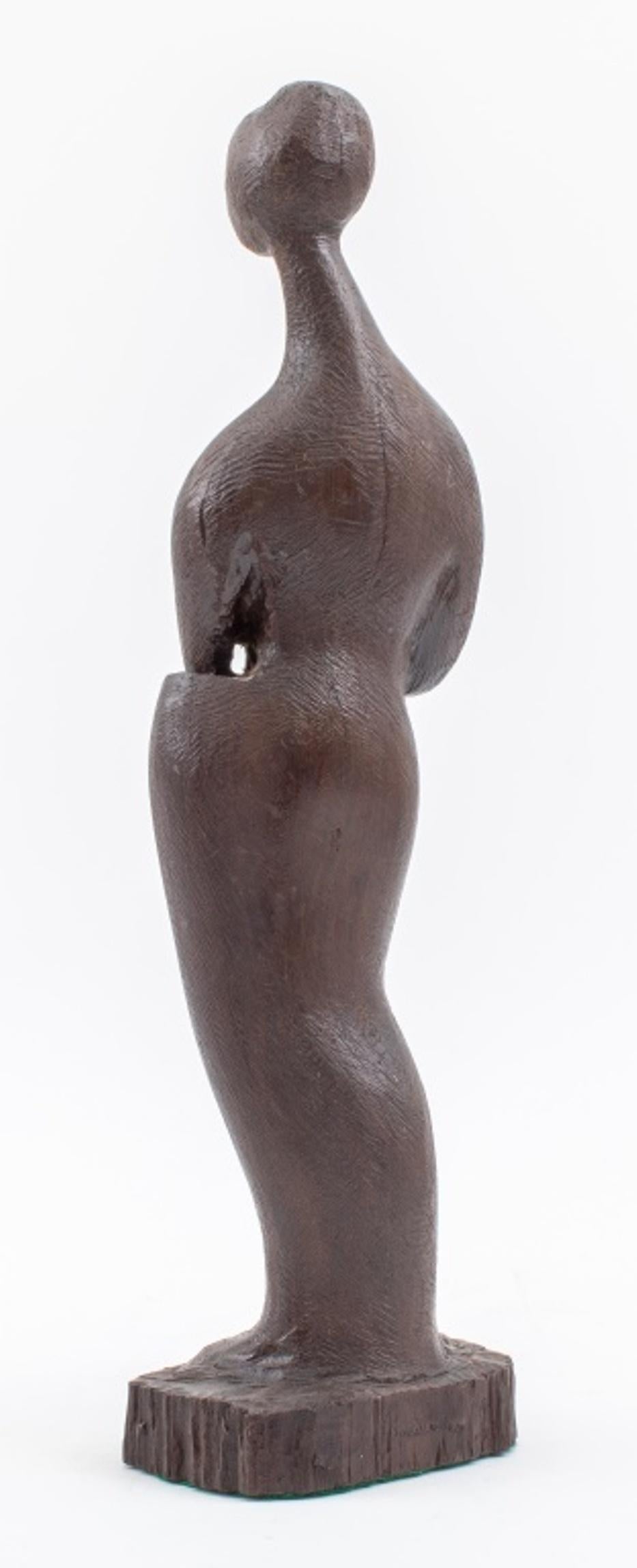 20th Century Surrealist 'Standing Venus' Wood Sculpture For Sale
