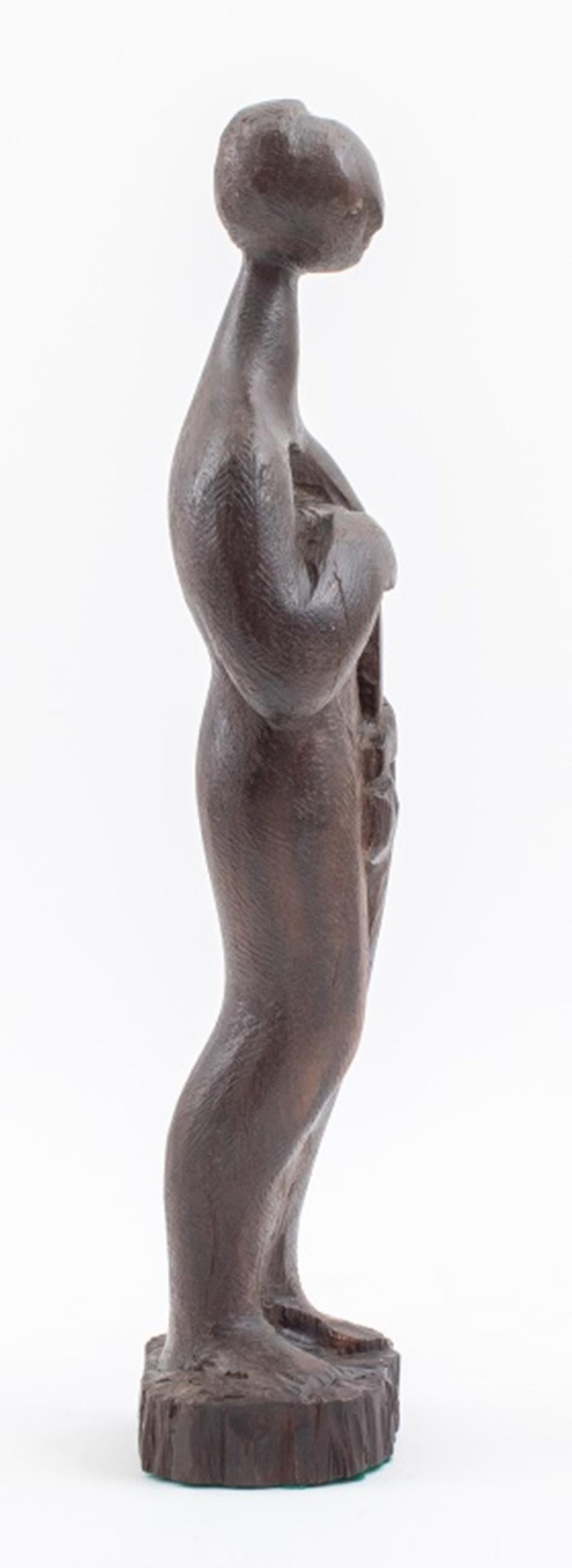 Surrealist 'Standing Venus' Wood Sculpture For Sale 2
