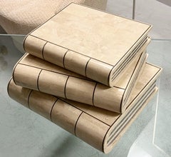 Surrealist Stone and Brass Book Sculpture Maitland Smith