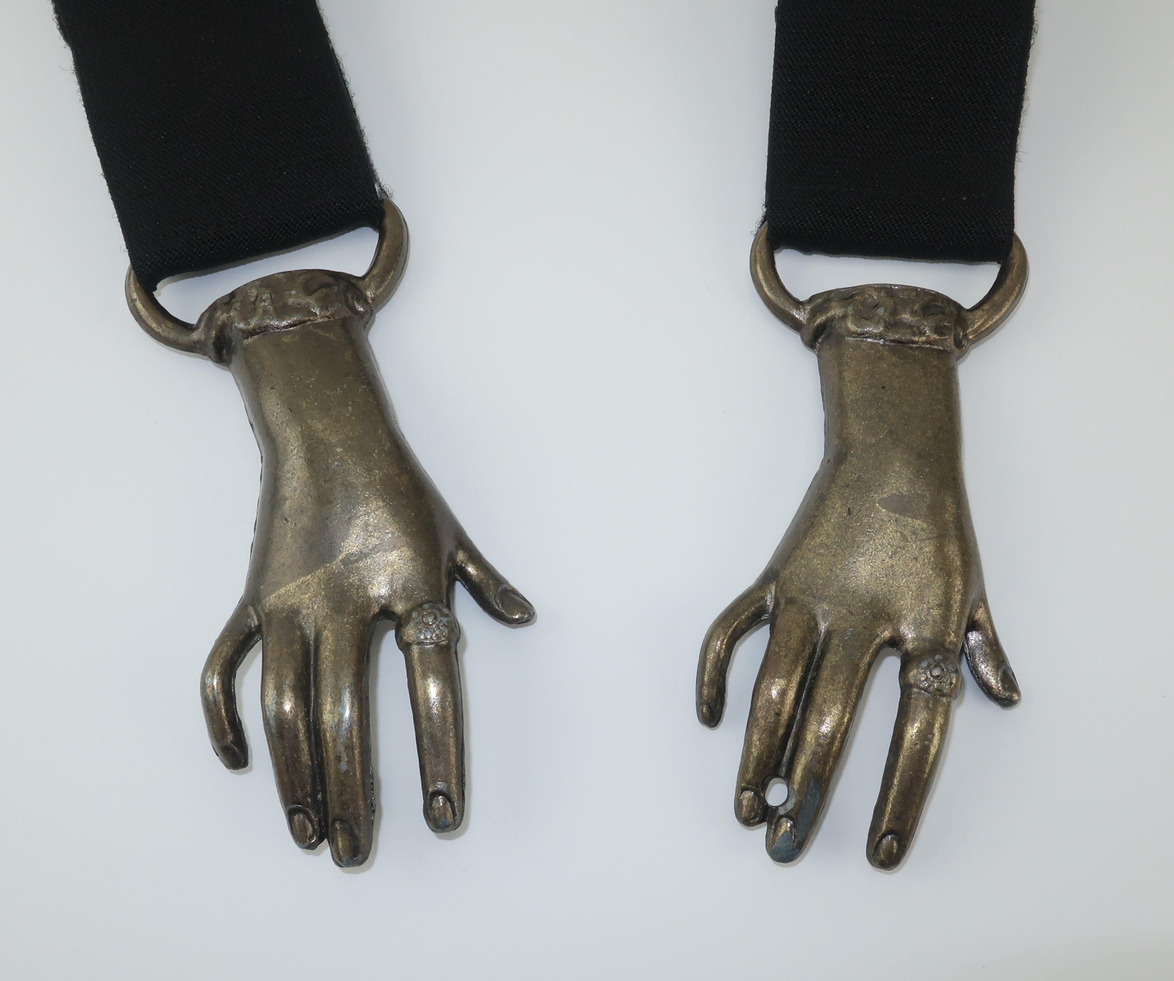 victorian clasping hands belt