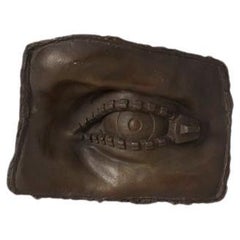 Vintage Surrealist ‘Zip Eye’ bronze sculpture, 20th century