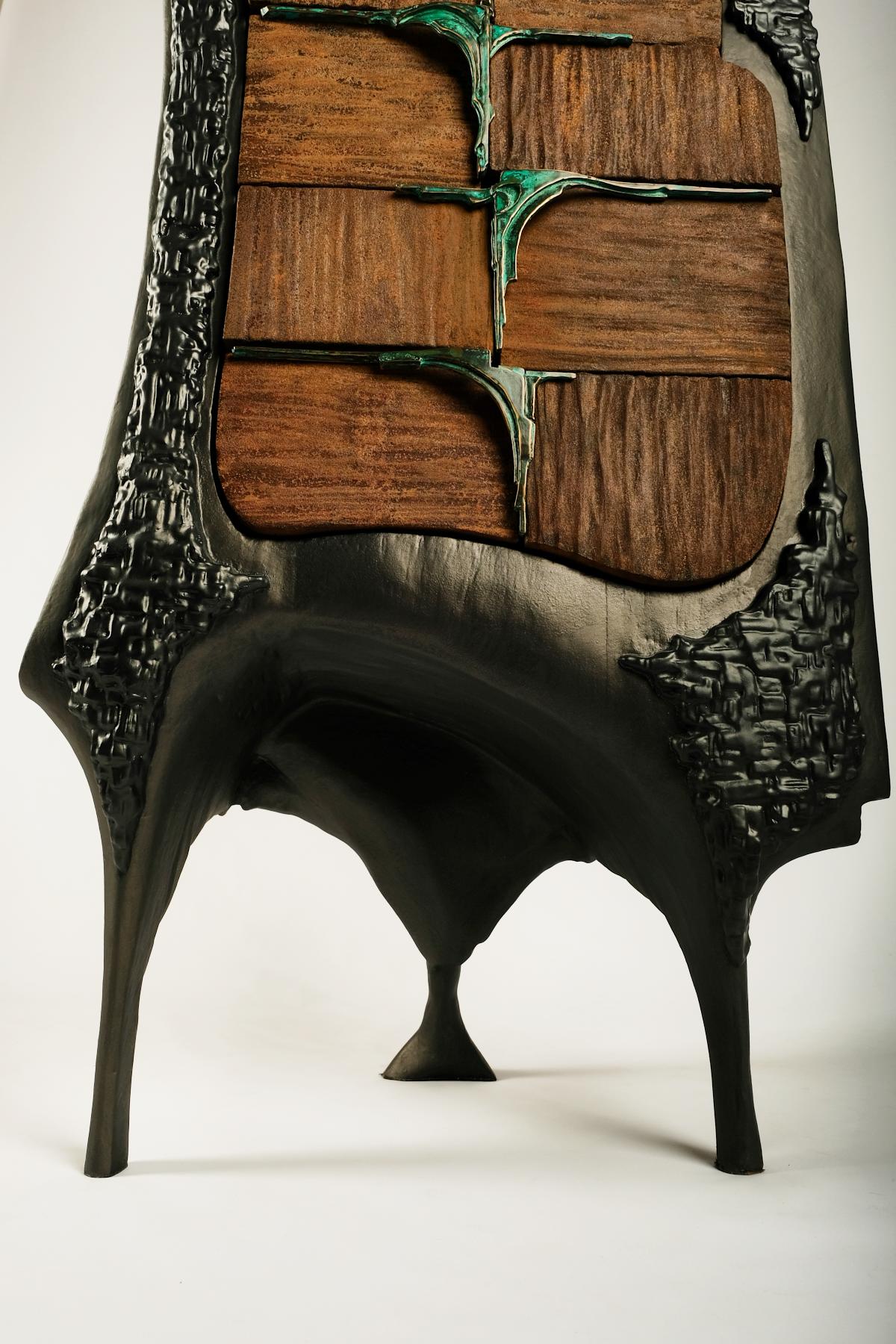 Contemporary Surrealistic Commode Noble Vie by Kreatippci Studio For Sale