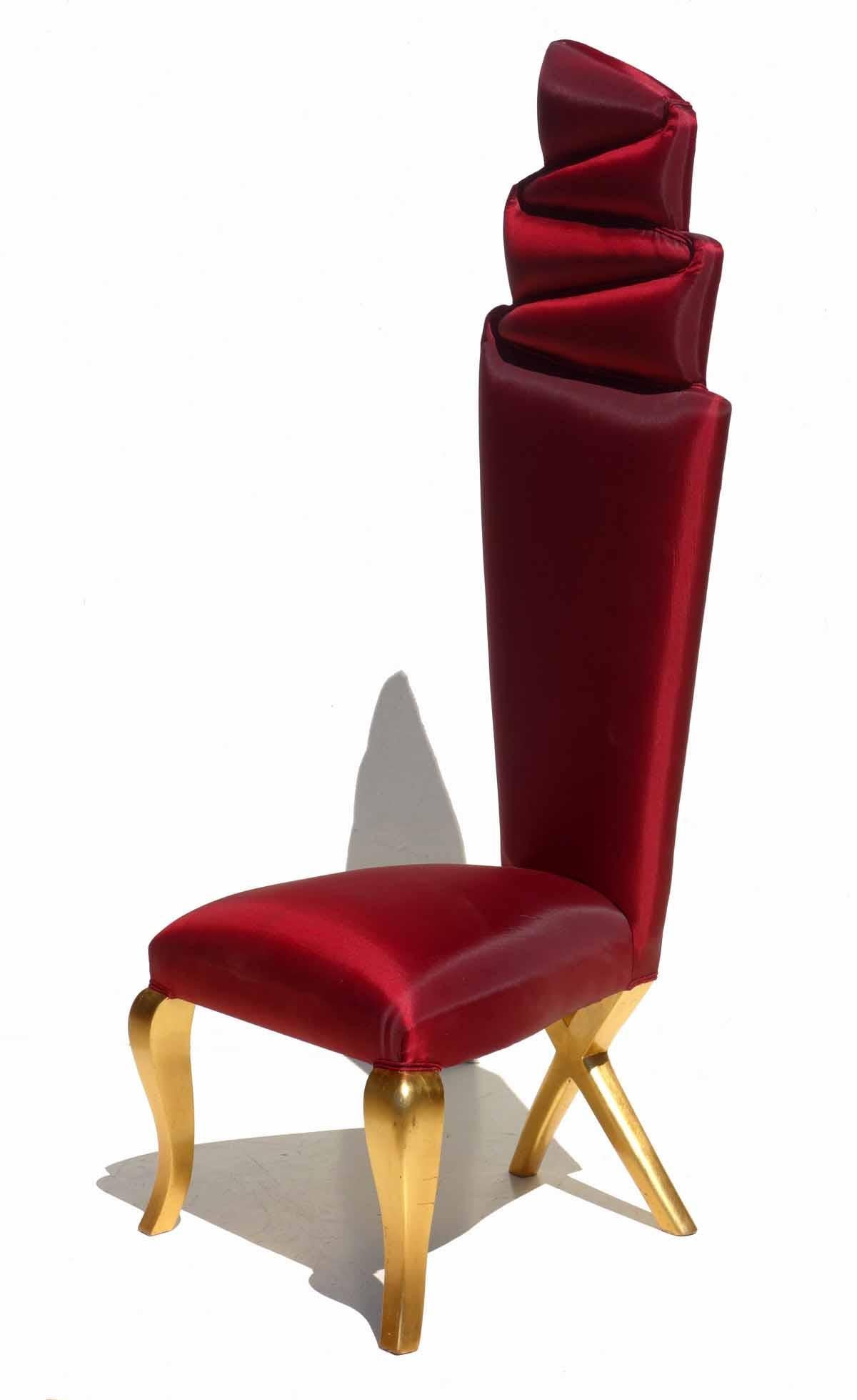 red and gold chairs