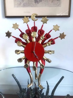 Surrealistic Sculptural Clock by Pedro Friedeberg