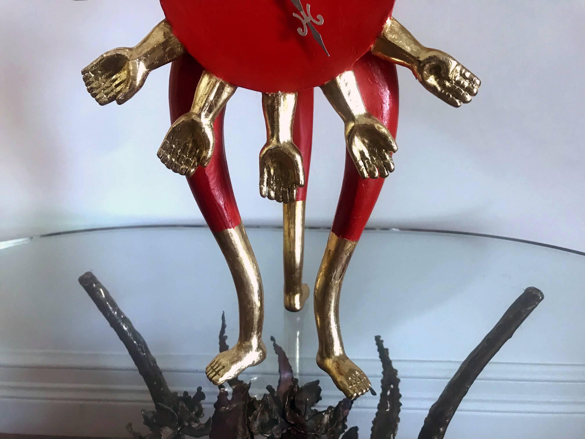 Modern Surrealistic Sculptural Clock by Pedro Friedeberg For Sale