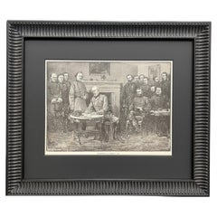 "Surrender of General Lee." Wood Engraving by D. Meeden, after A. R. Waud