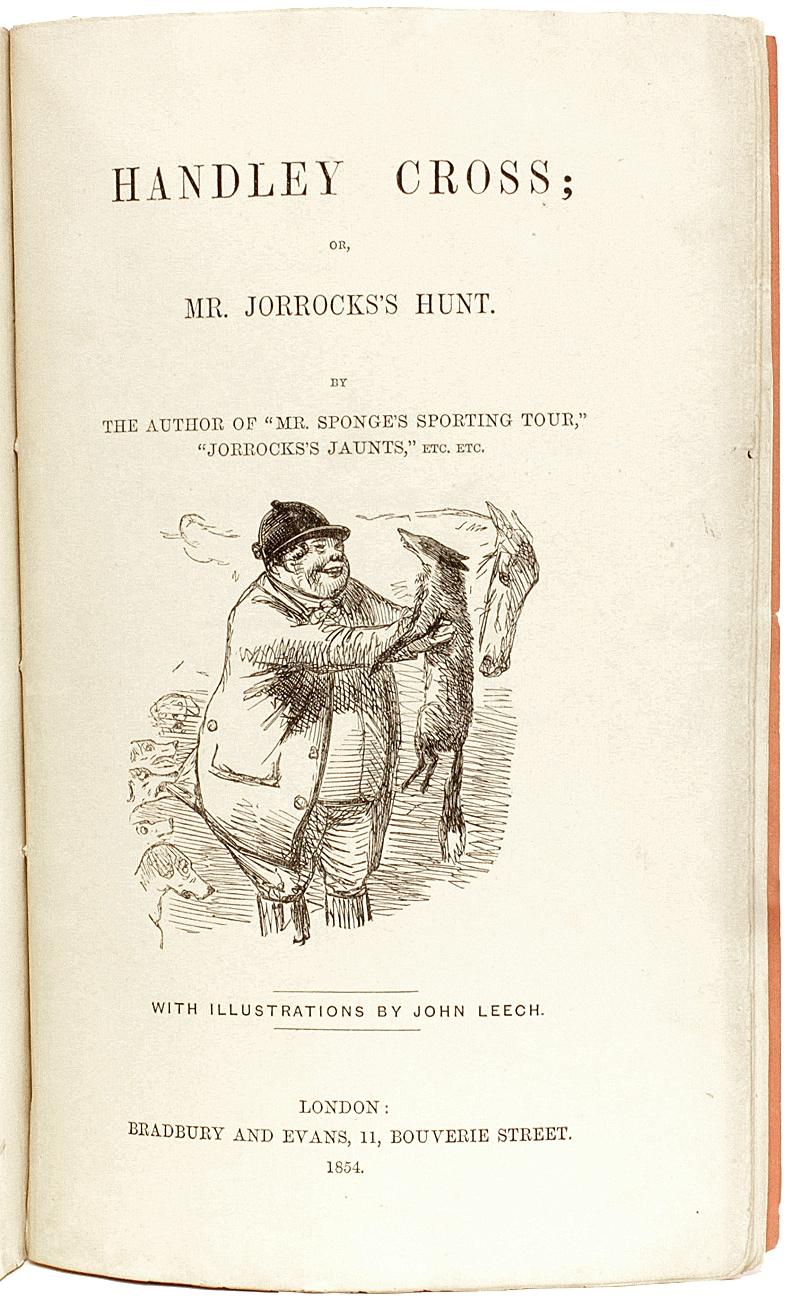 Surtees, Handley Cross, First Illustrated Edition in the Original 17 Parts 1853 In Good Condition For Sale In Hillsborough, NJ