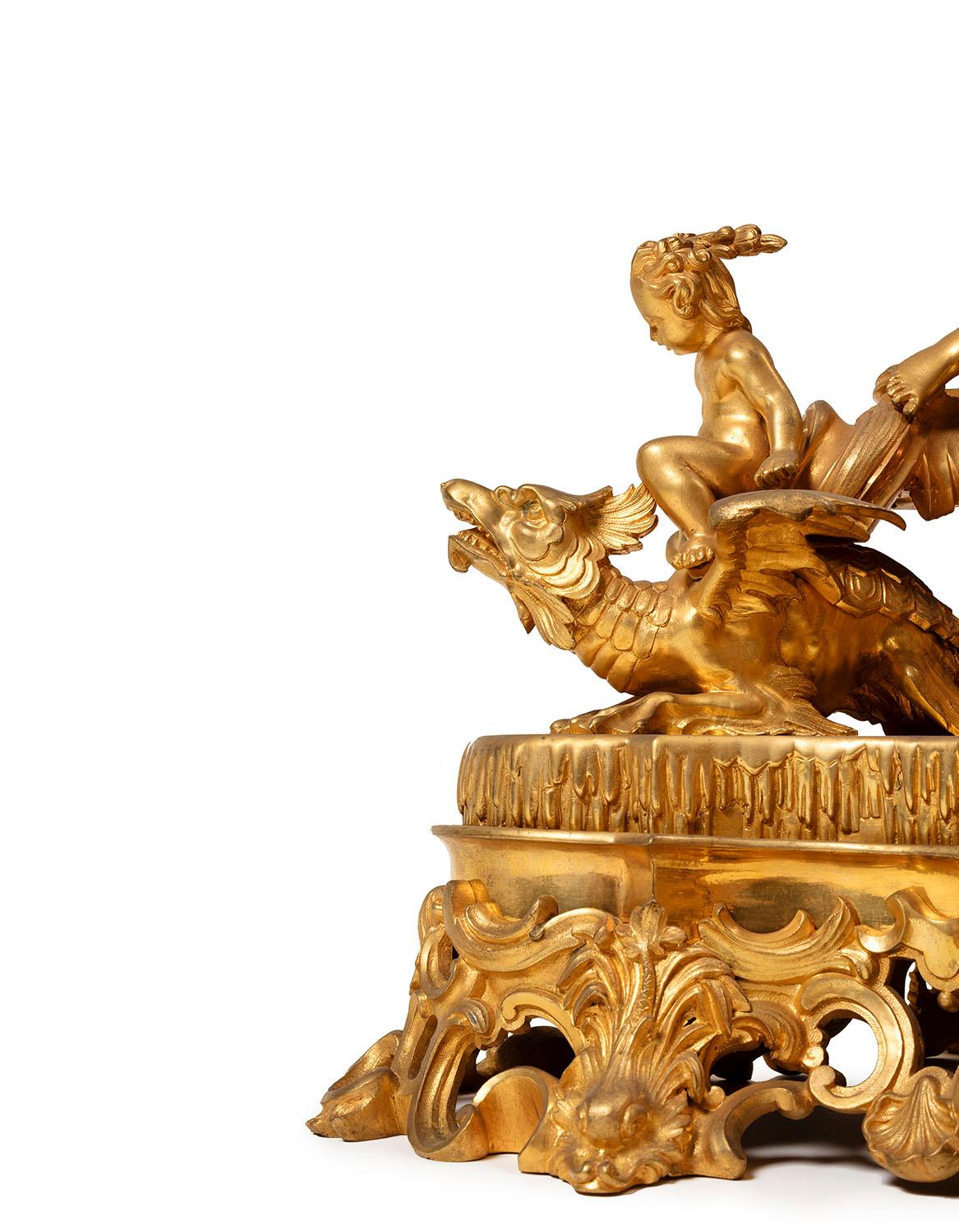 surtout de Tische Bronze louis xvi Stil (Spätes 19. Jahrhundert) im Angebot