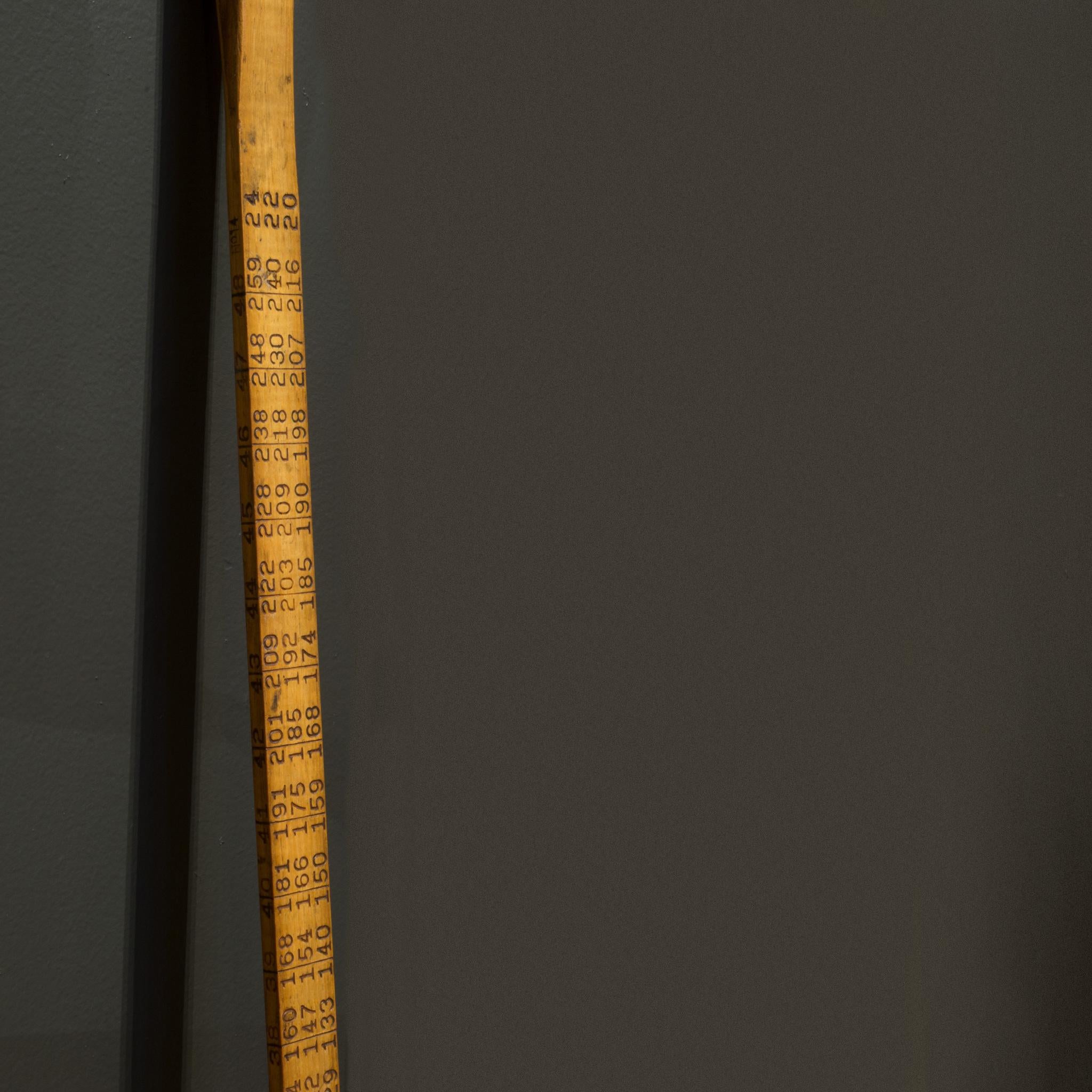 20th Century Surveyor's Pole and Logging Measuring Stick c.1940 For Sale