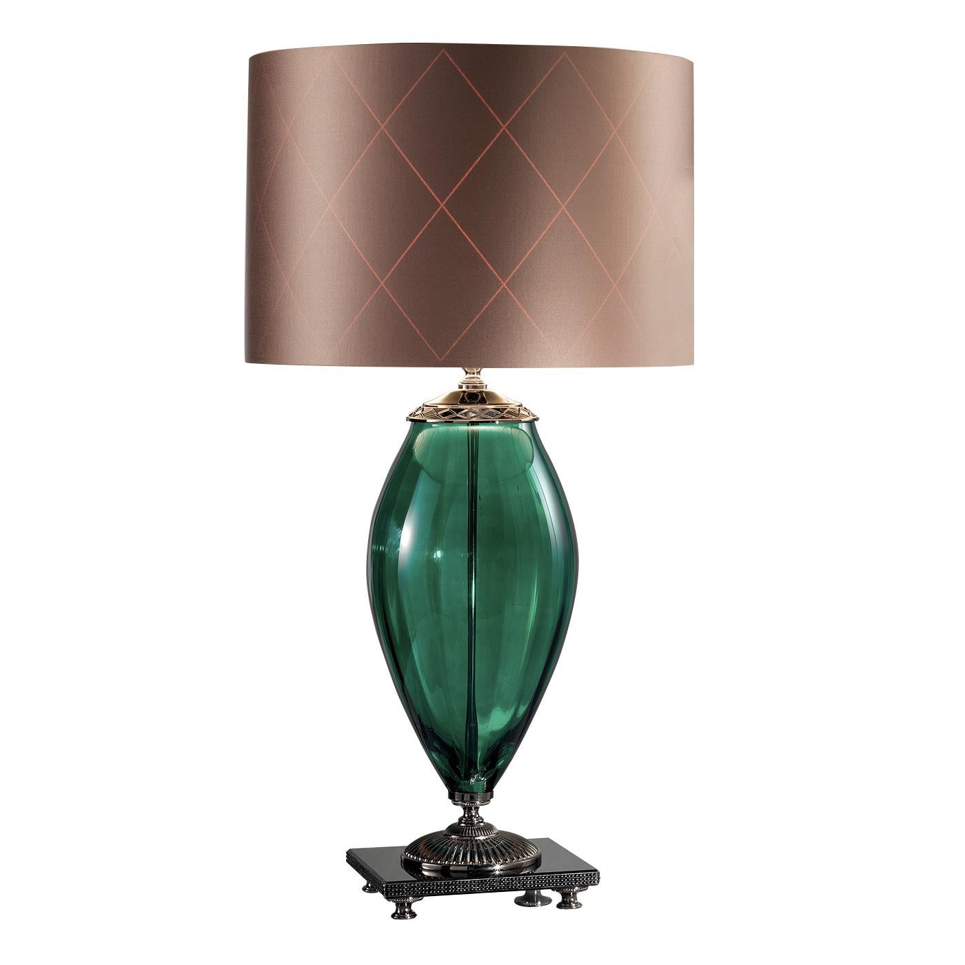 Italian Surya Green Table Lamp For Sale