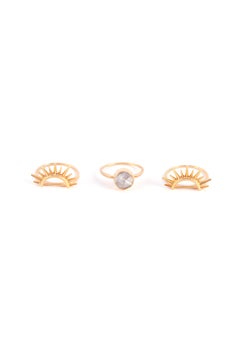 Suryachaand Gold Ring Set by Kahana Jewels