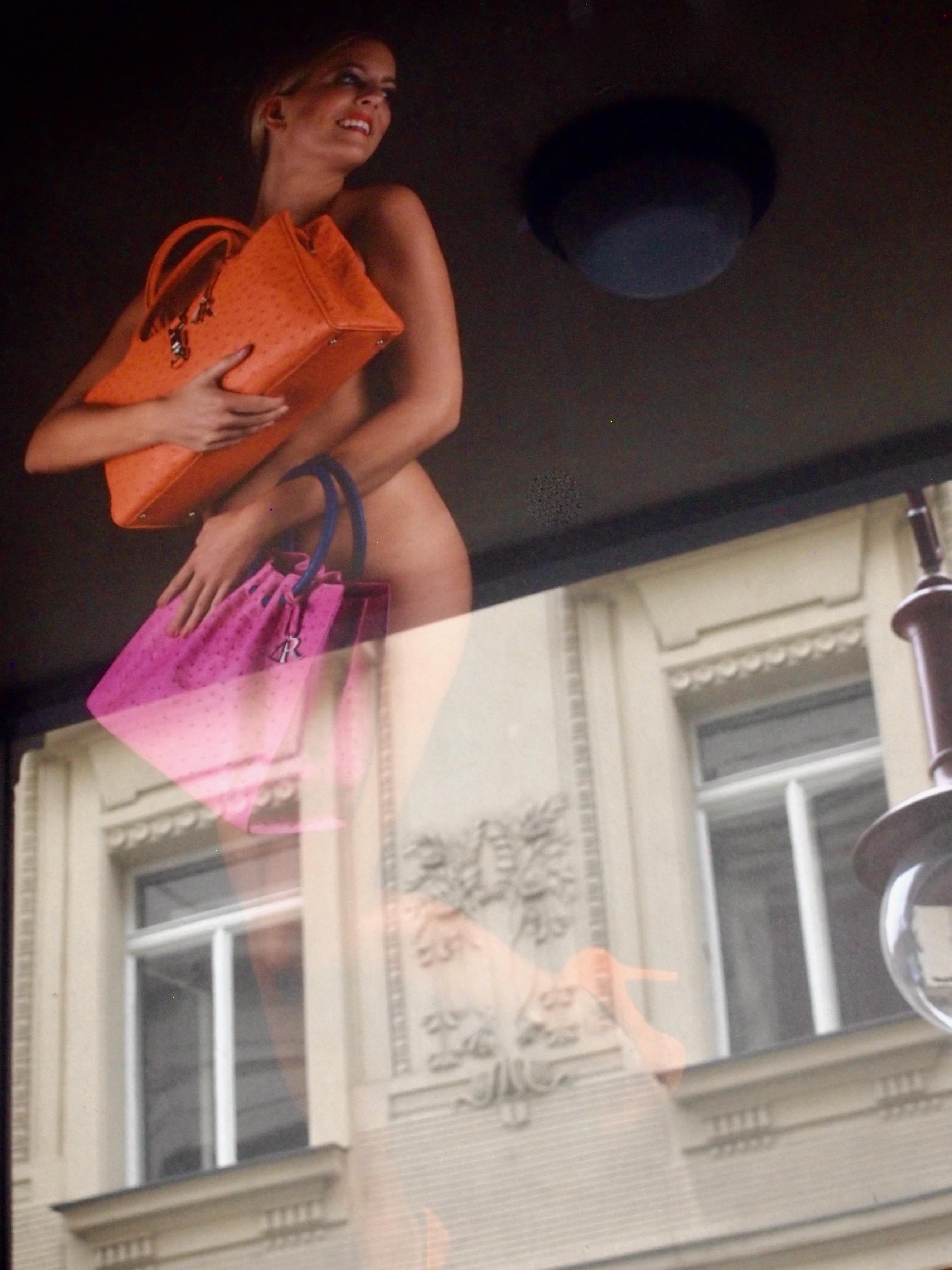 Susan Aurinko Color Photograph - Shopping Bags, Prague