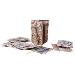 Susan Bland, „Scrapbook #1“, Original-Kunstkomposition in Vitrine, 1986
