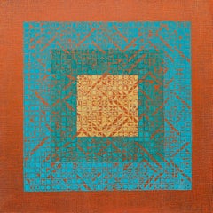 Zeitgenössisches abstraktes Ölgemälde „Hidden Pathways“