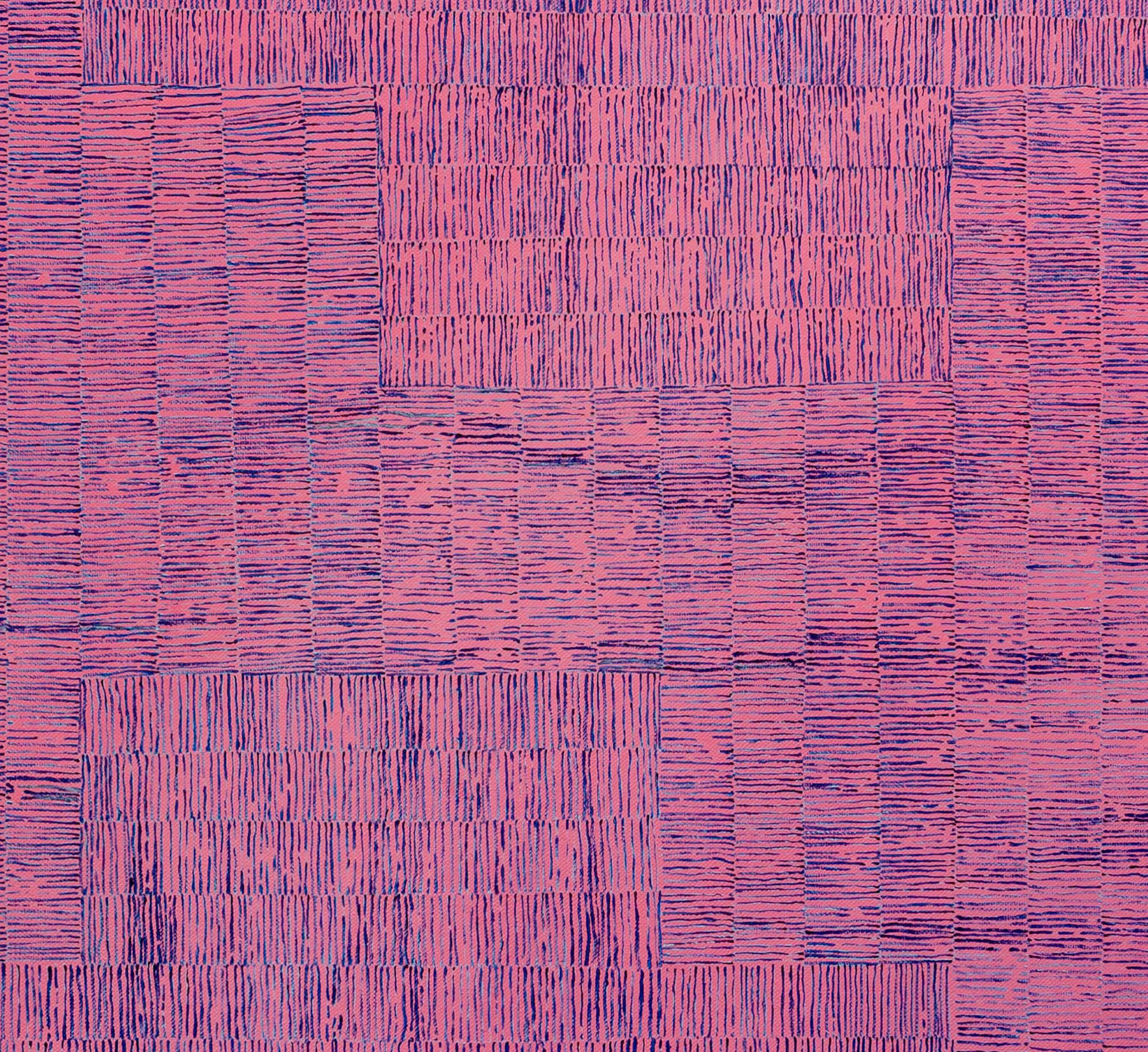How Stone Speaks, grande dipinto a olio astratto contemporaneo di Sue Bleakley - Painting Astrattismo geometrico di Susan Bleakley